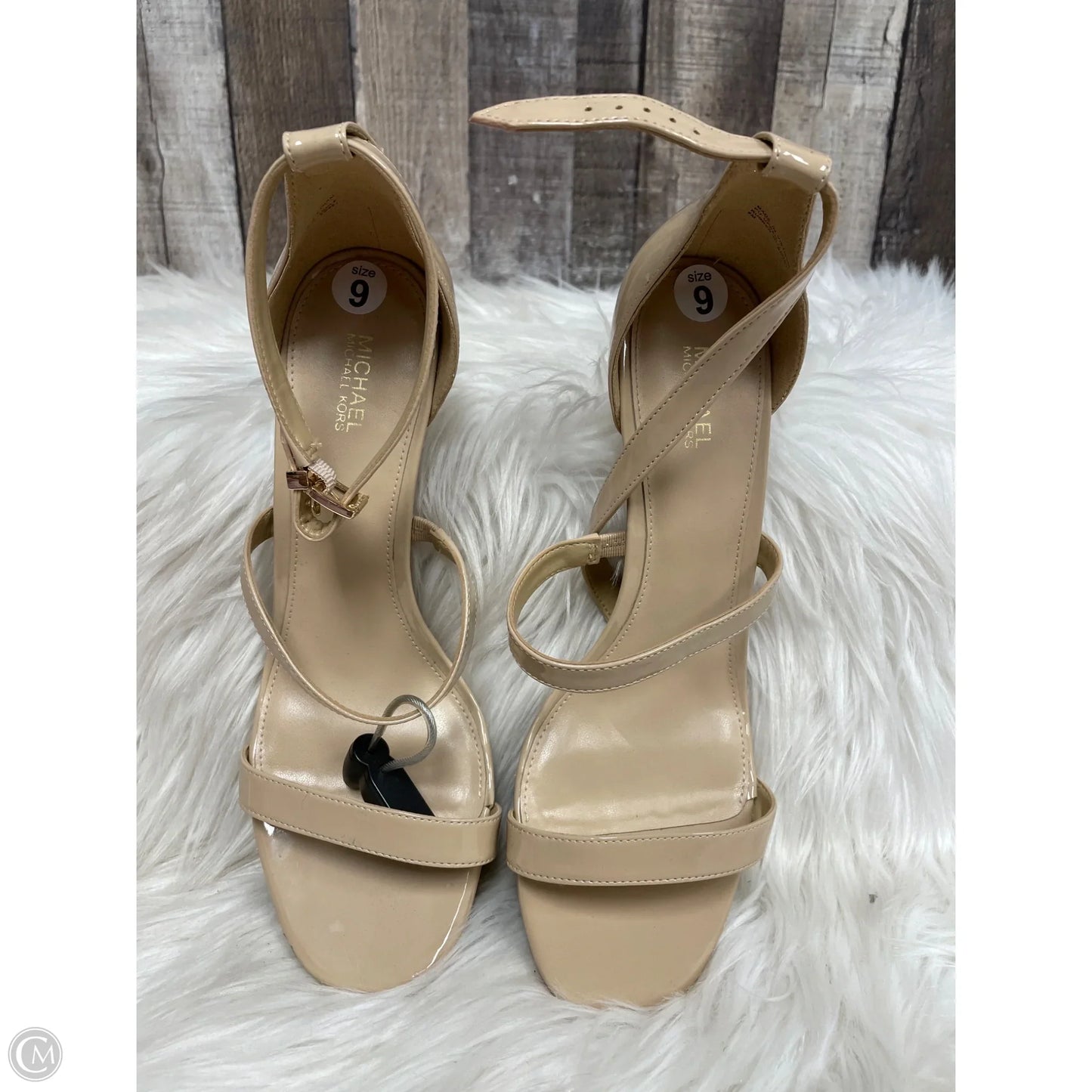 Sandals Heels Stiletto By Michael By Michael Kors In Tan, Size: 9