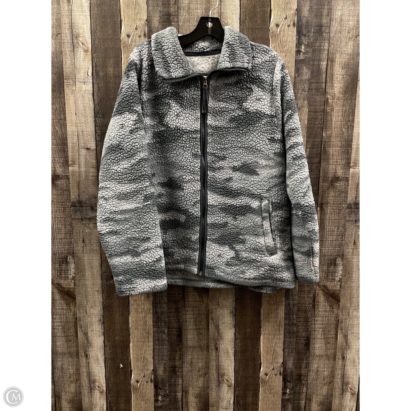 Jacket Faux Fur & Sherpa By Members Mark In Camouflage Print, Size: Xxl
