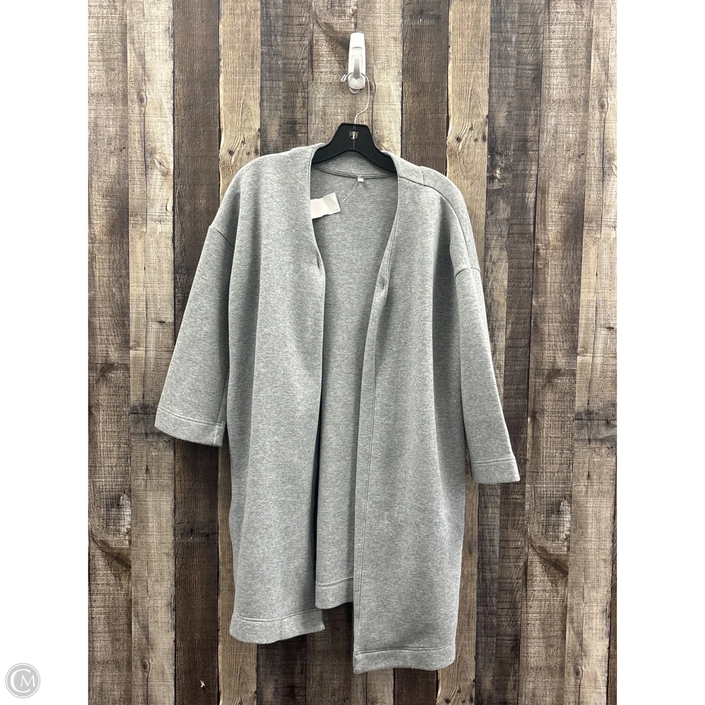 Sweater Cardigan By Cme In Grey, Size: S