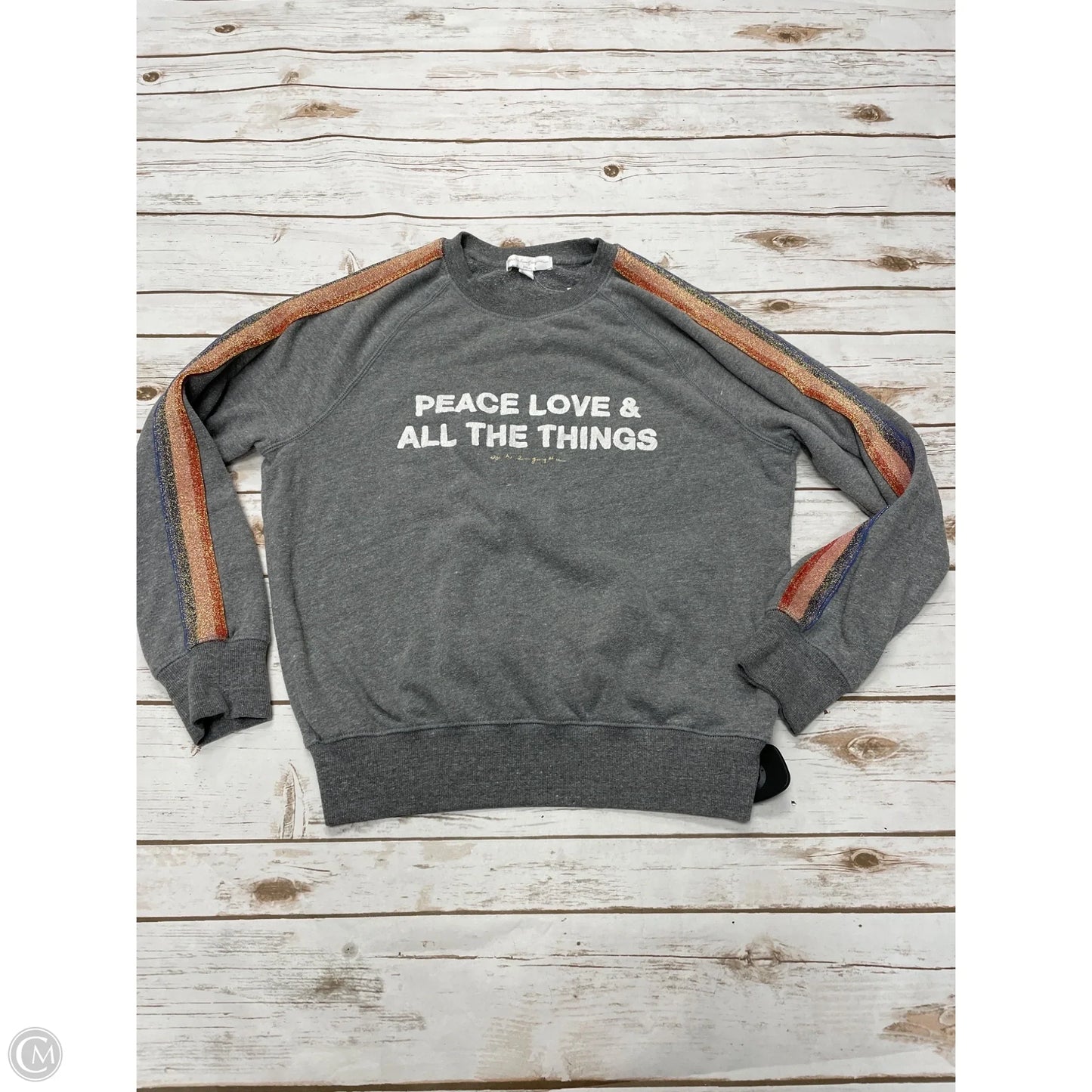 Sweatshirt Crewneck By Spiritual Gangster In Grey, Size: S