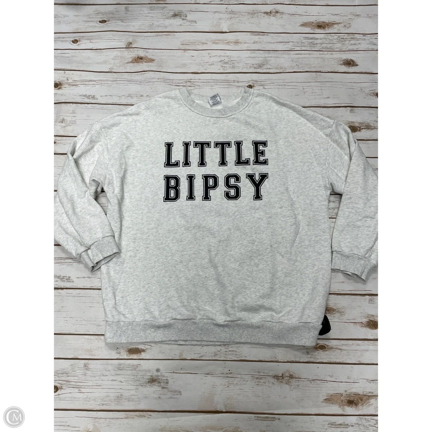 Sweatshirt Crewneck By Cme In Grey, Size: Xxl