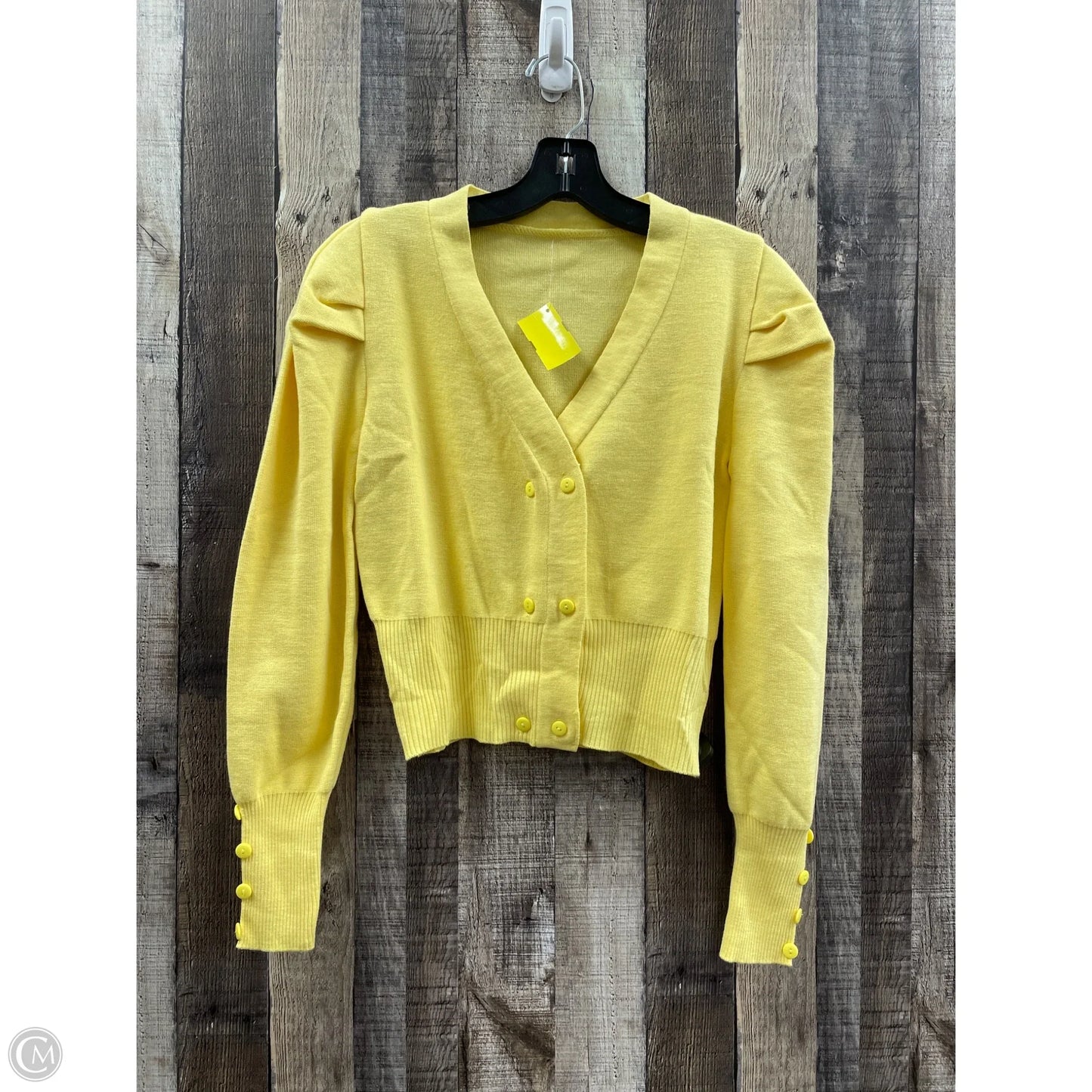 Cardigan By Cmf In Yellow, Size: Xs