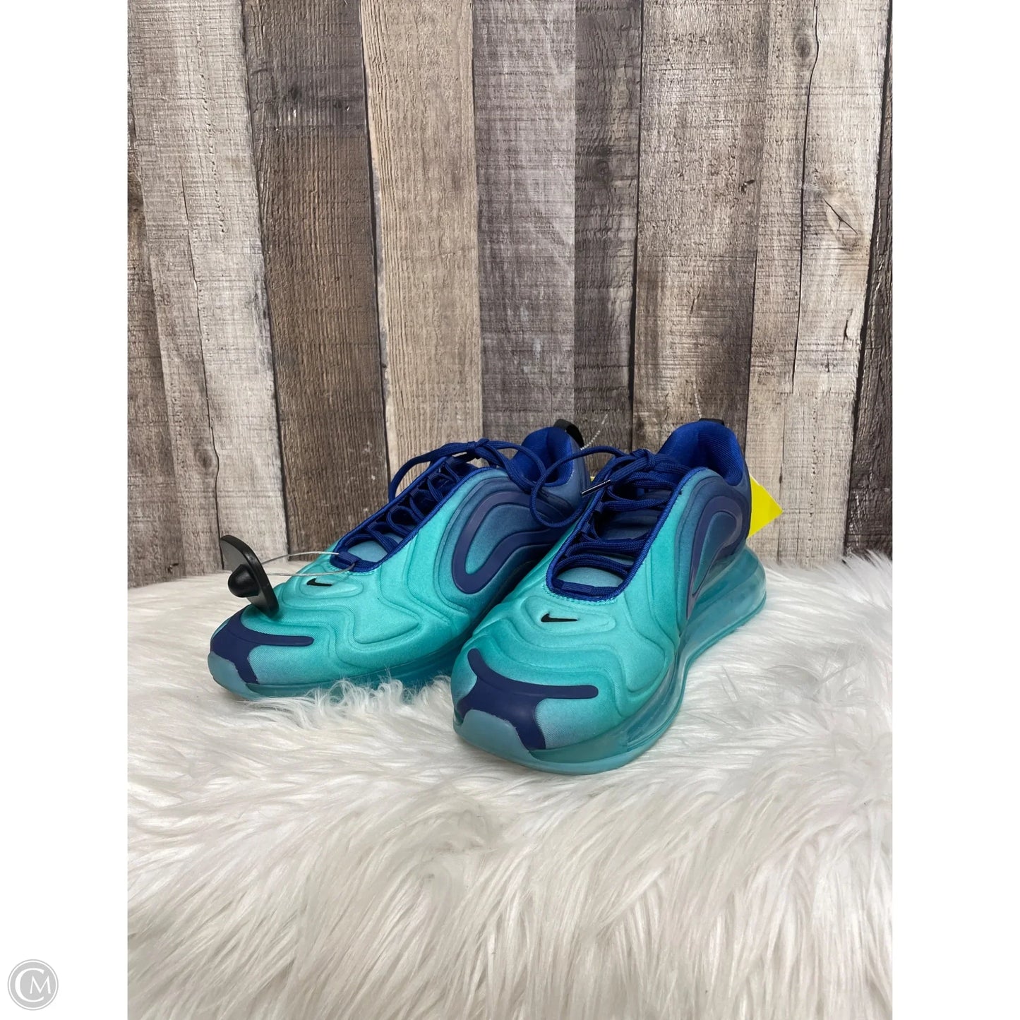 Shoes Athletic By Nike In Blue & Green, Size: 9