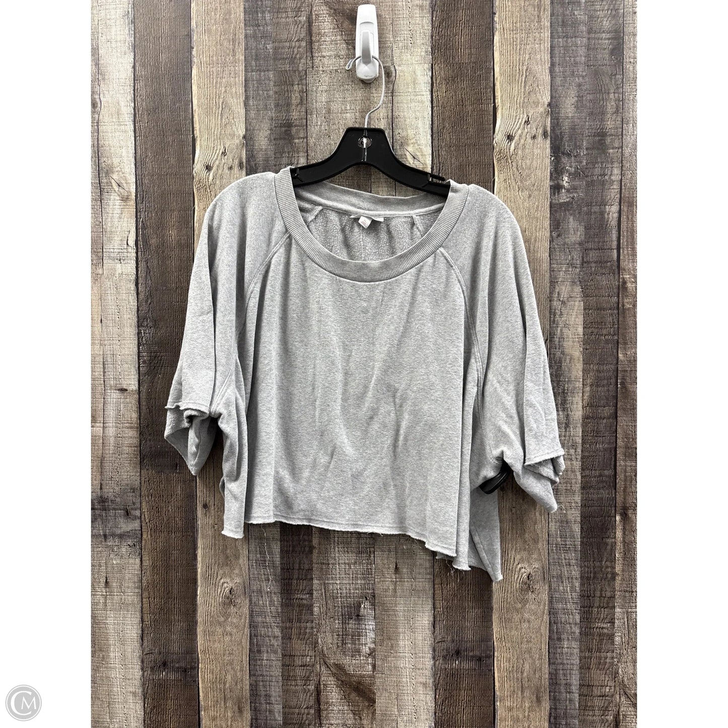 Top Short Sleeve By Colsie In Grey, Size: Xl