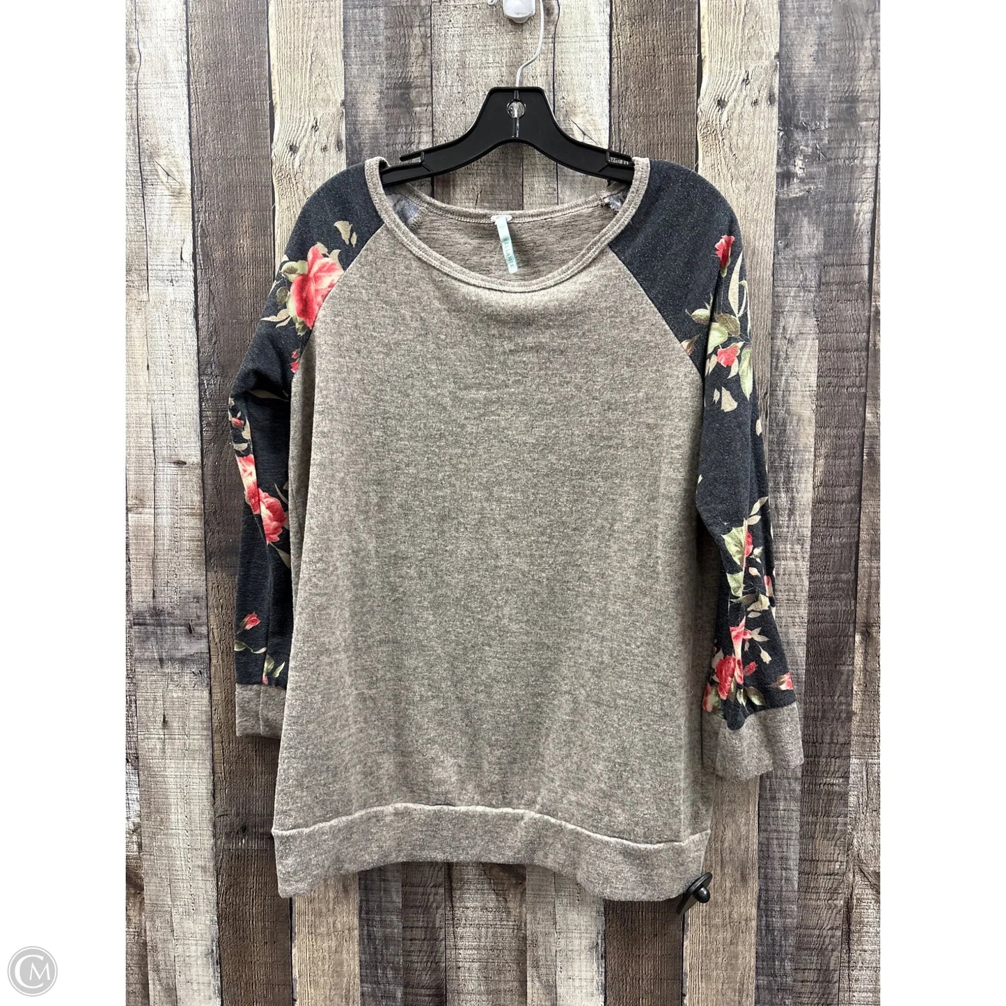 Top Long Sleeve By Cme In Multi-colored, Size: S