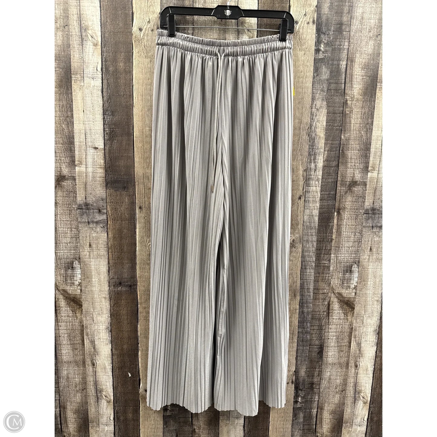 Pants Wide Leg By Cme In Grey, Size: L
