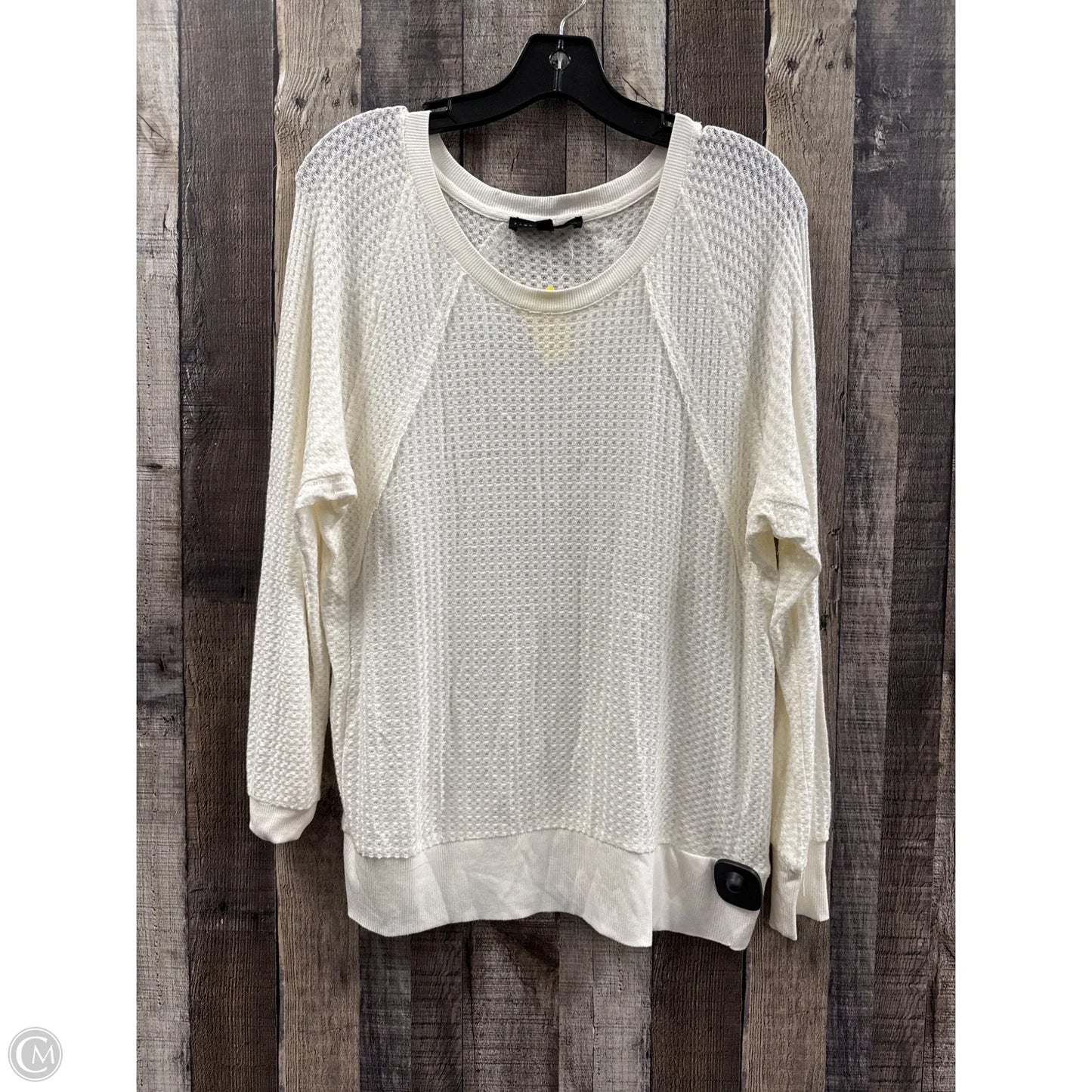 Top Long Sleeve By Jane And Delancey In Ivory, Size: S