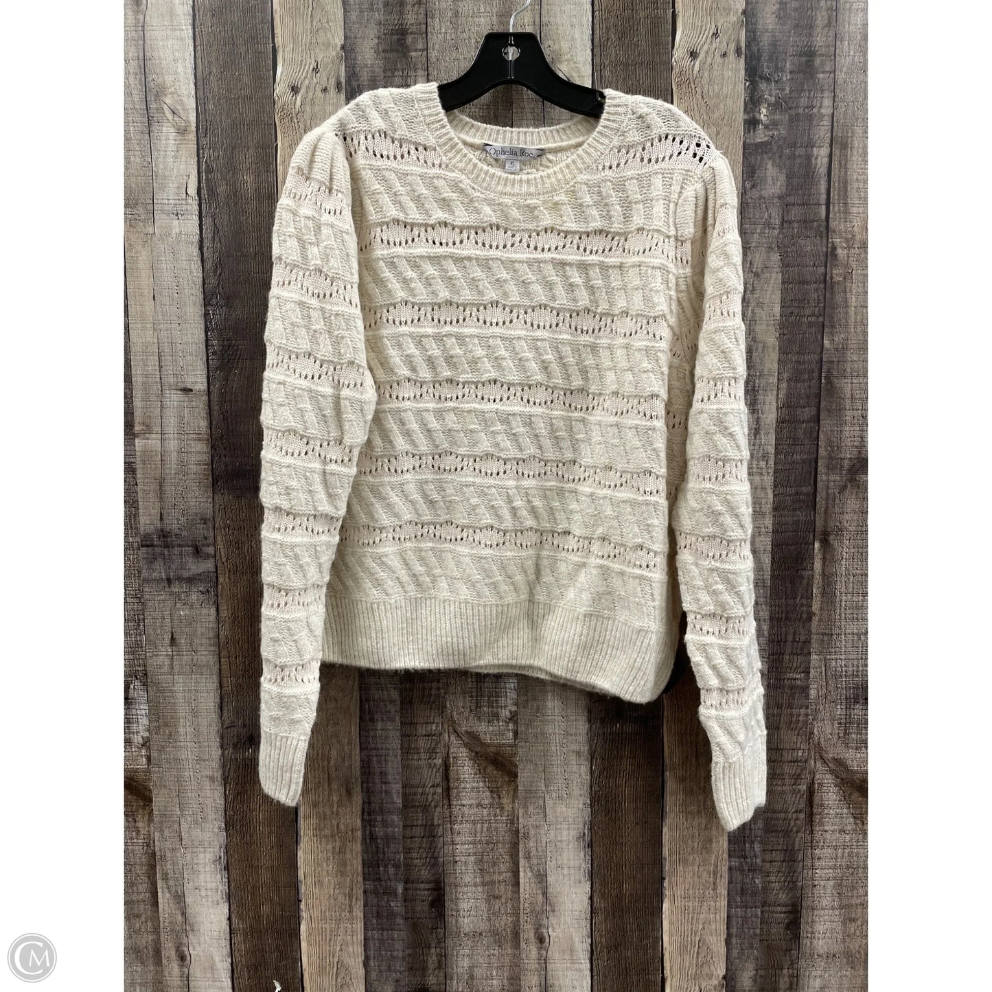 Sweater By Ophelia Roe In Ivory, Size: Xl