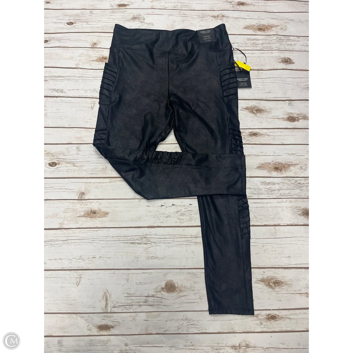 Pants Leggings By Simply Vera In Black, Size: Xl