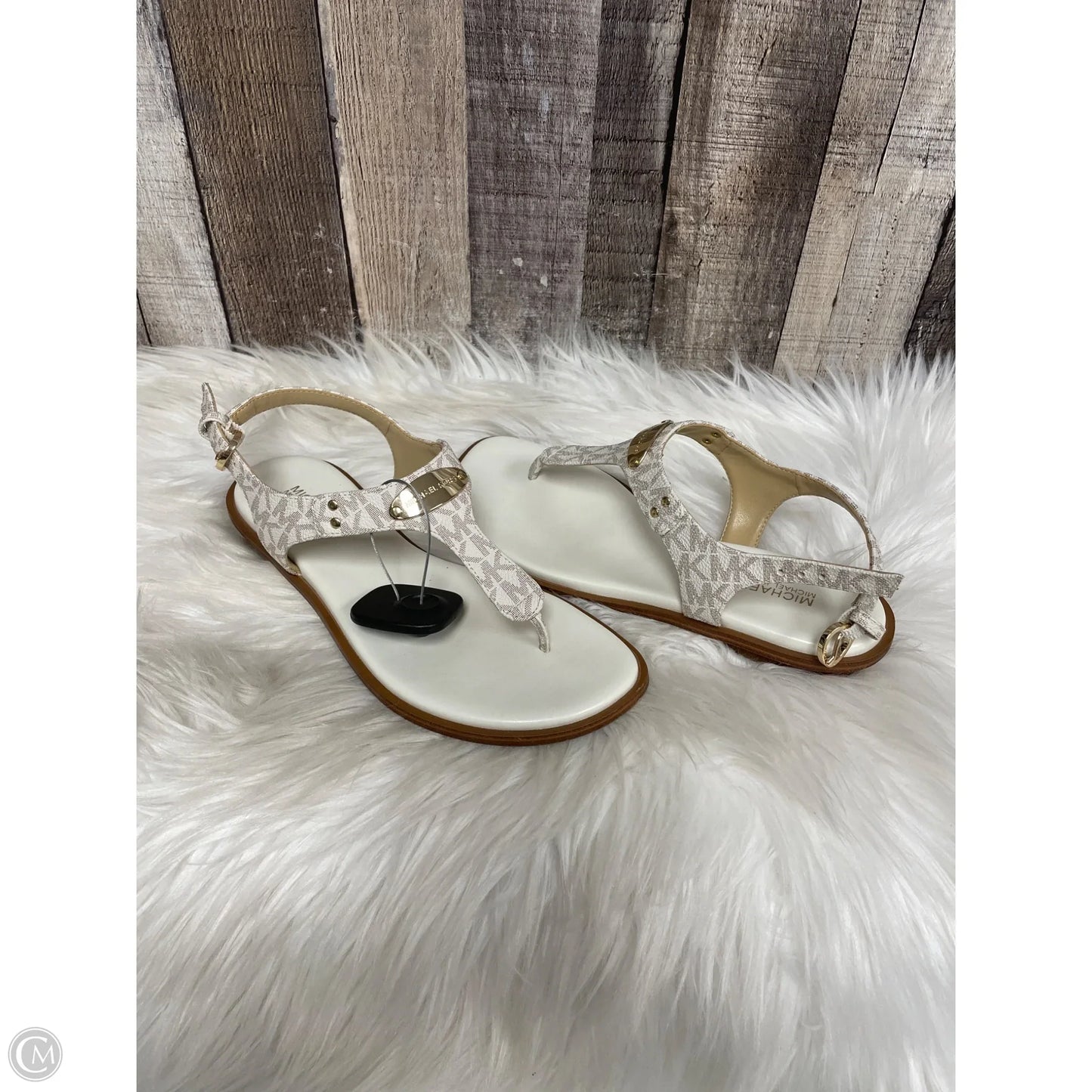 Sandals Designer By Michael Kors In Ivory, Size: 7.5