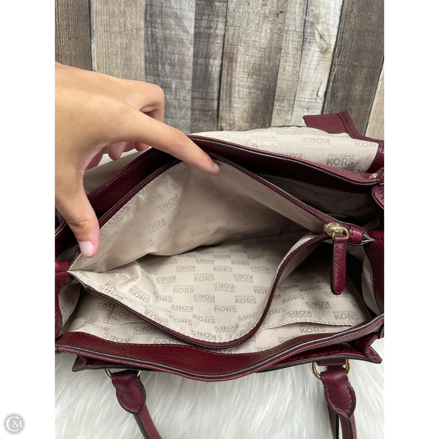 Crossbody Designer By Michael Kors, Size: Medium