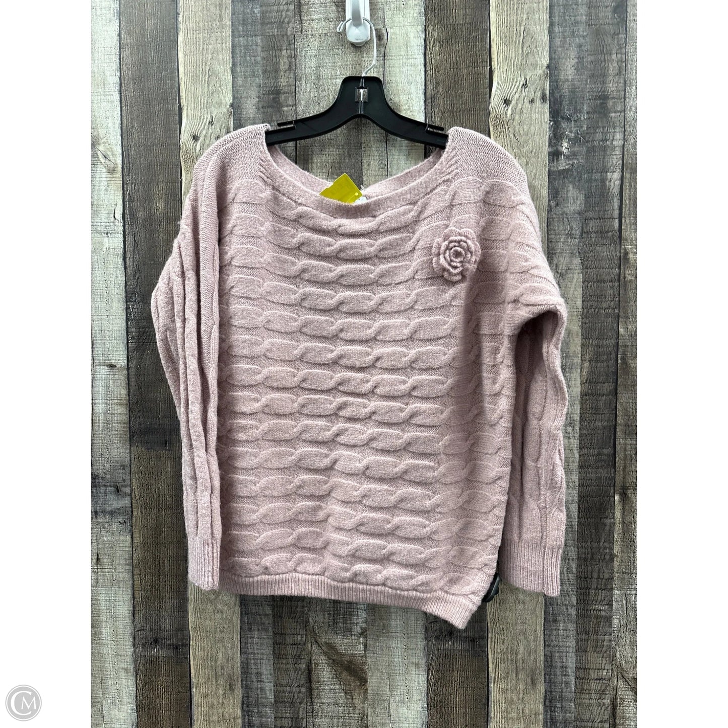 Sweater By Cme In Pink, Size: L