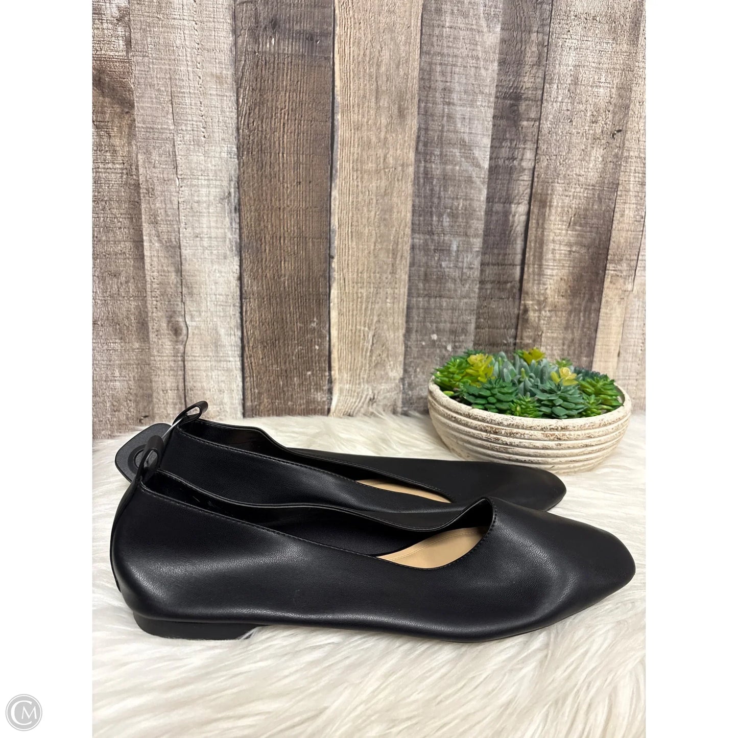 Shoes Flats By H&m In Black, Size: 12