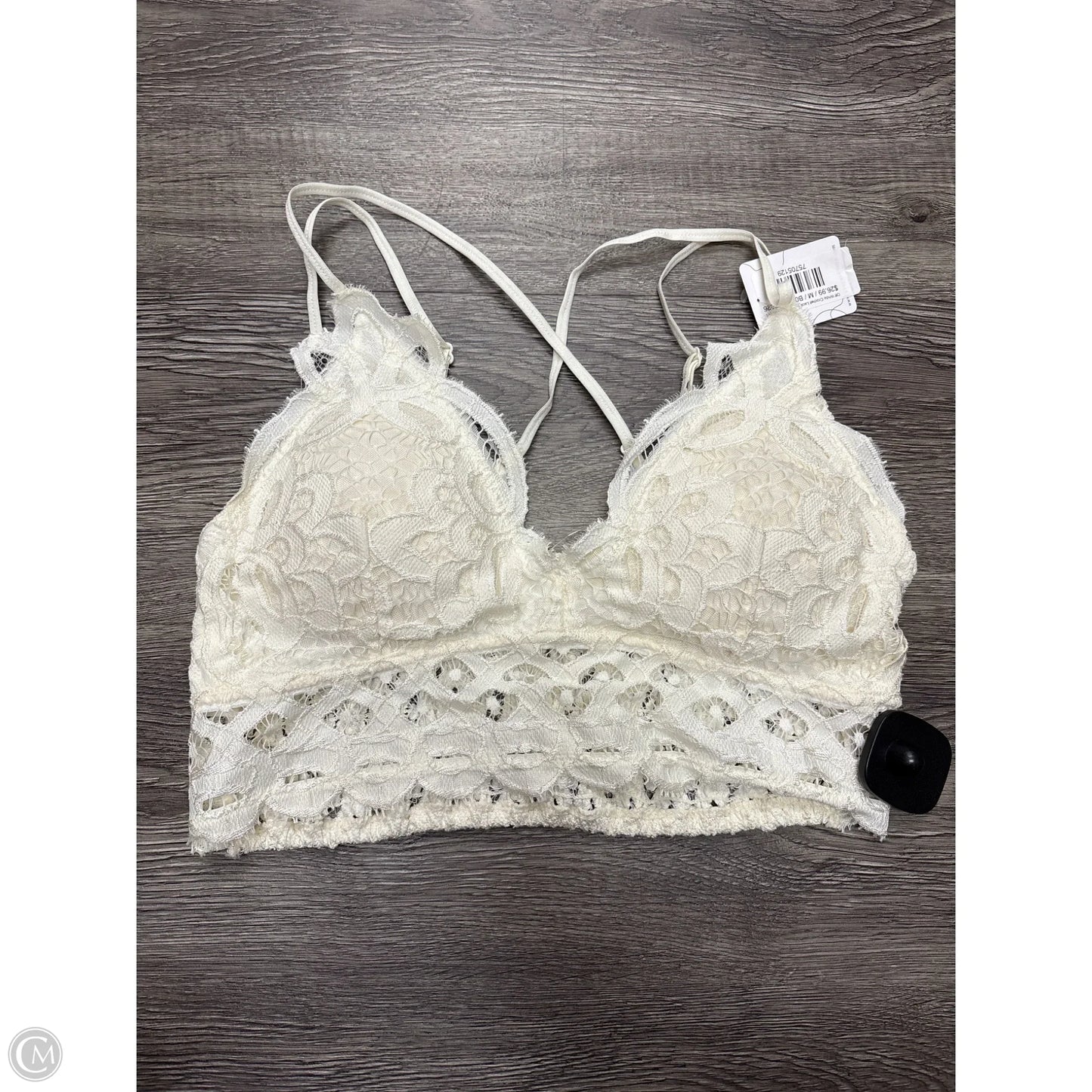 Bralette By Cmf In White, Size: M