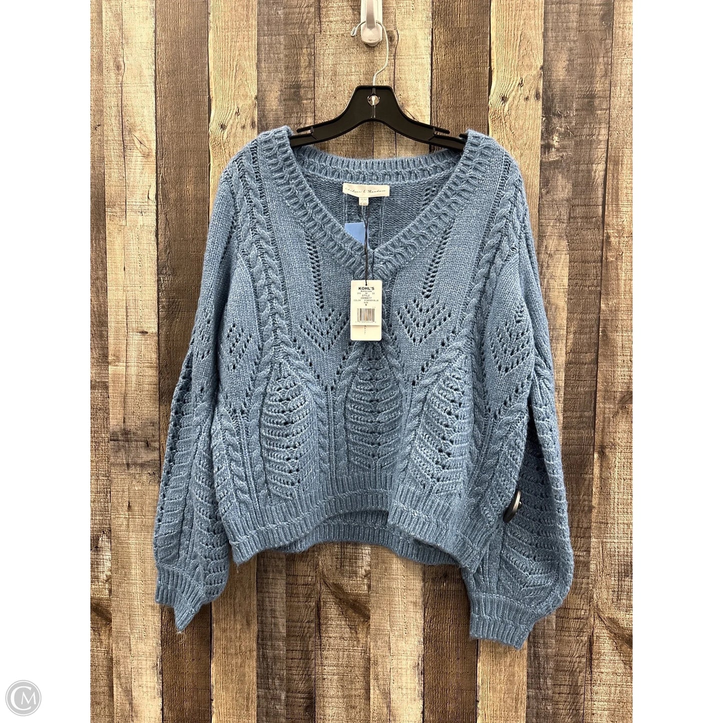 Sweater By Chelsea And Theodore In Blue, Size: M