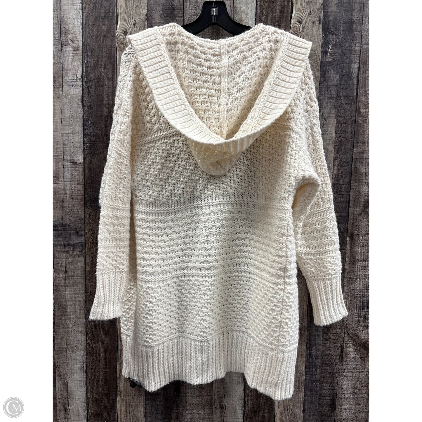 Sweater Cardigan By Express In Ivory, Size: Xs