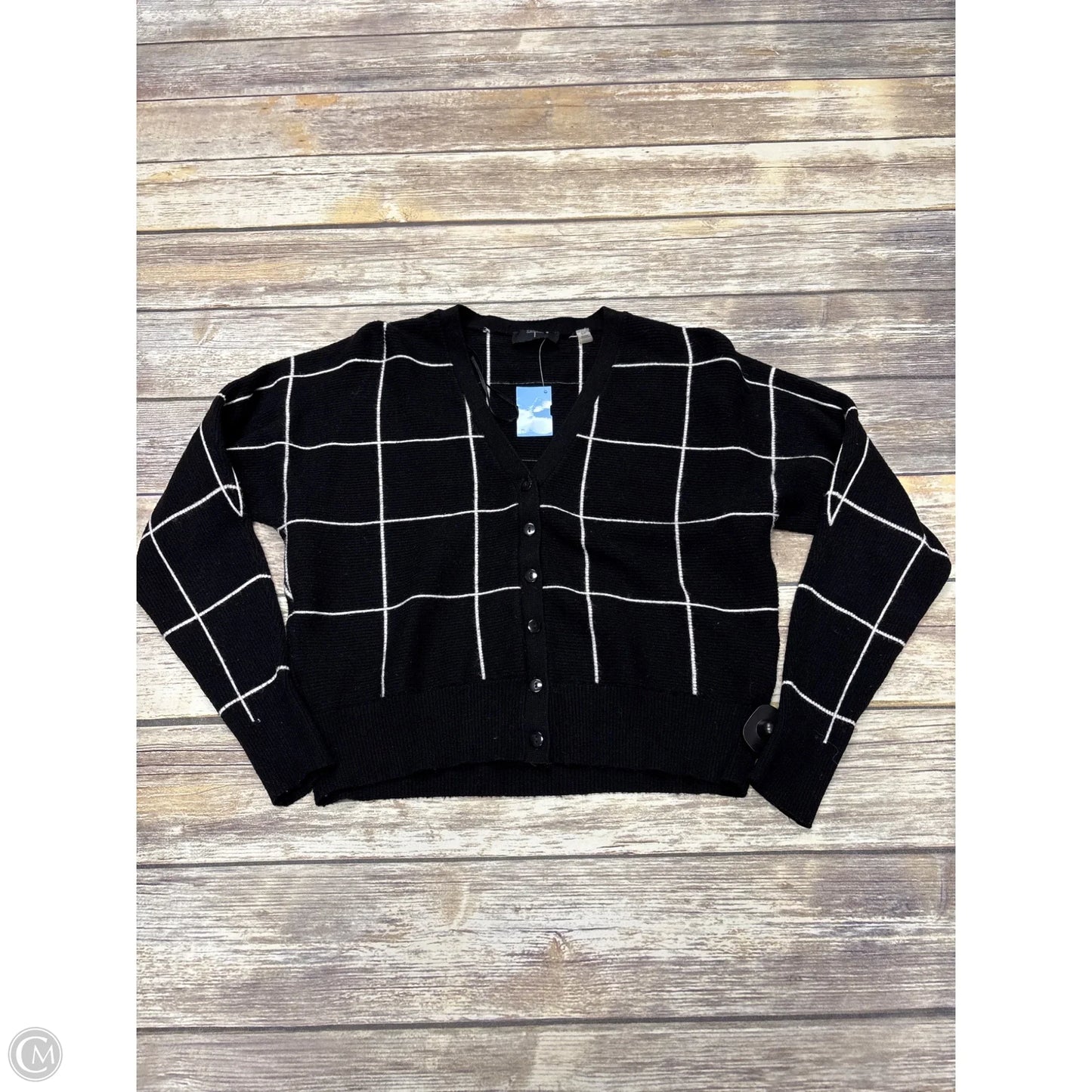 Sweater Cardigan By Tahari In Black, Size: S