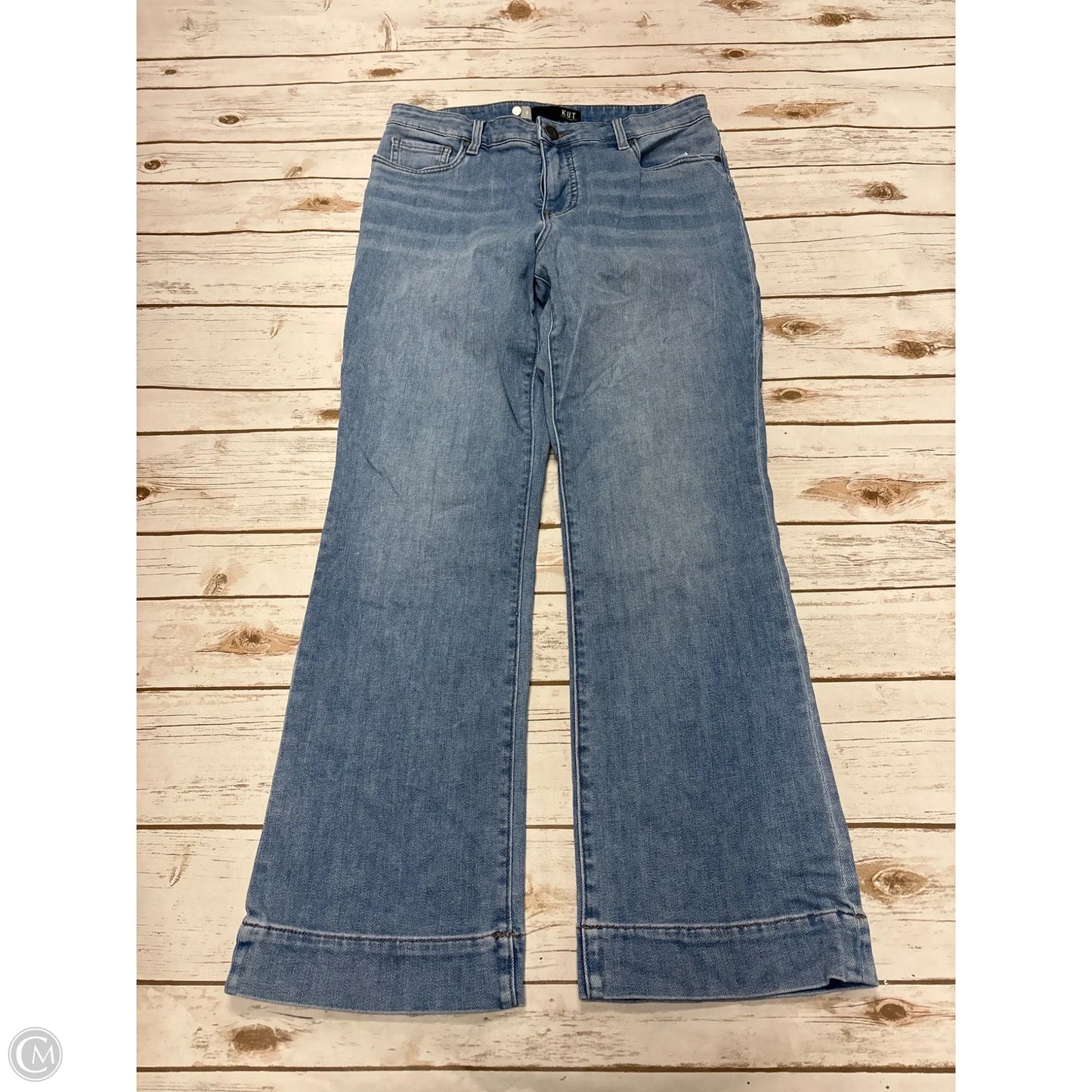 Jeans Boot Cut By Kut In Blue Denim, Size: 8