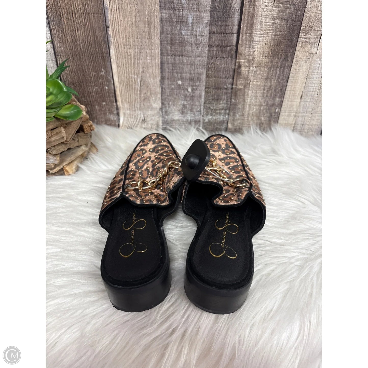 Shoes Flats By Jessica Simpson In Animal Print, Size: 8