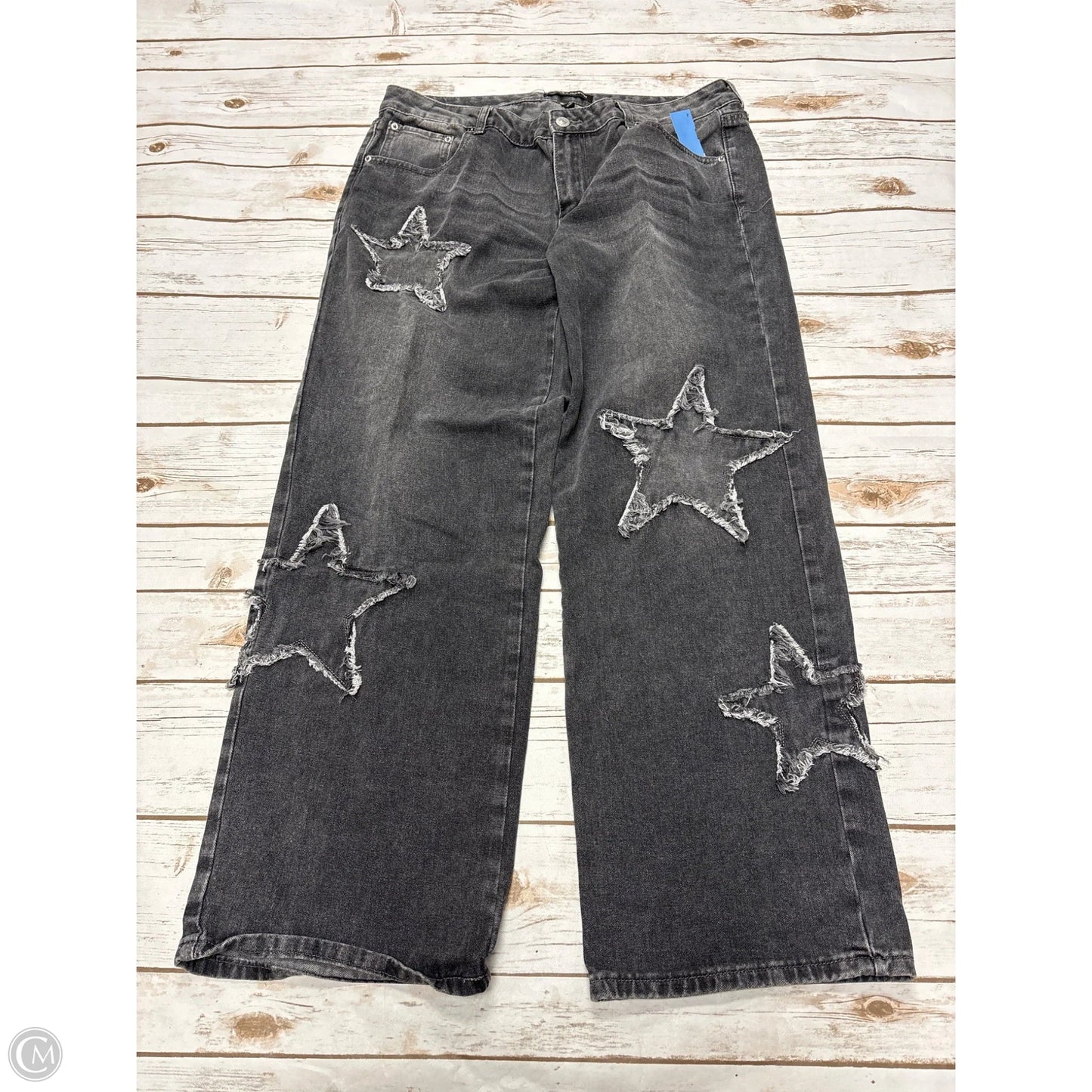 Jeans Straight By Cme In Grey Denim, Size: 12