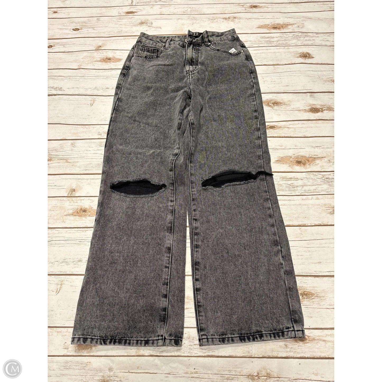 Jeans Straight By Cme In Grey Denim, Size: S