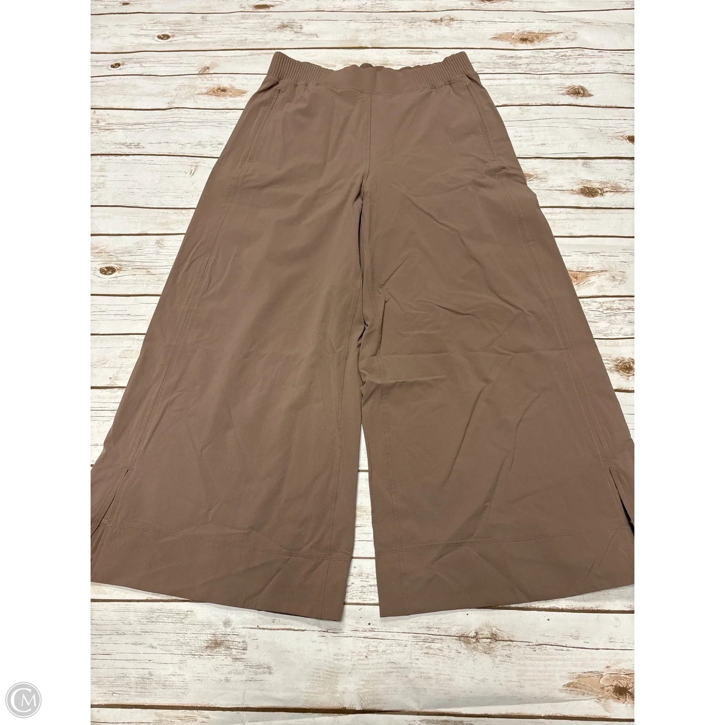 Pants Wide Leg By Lululemon In Tan, Size: L
