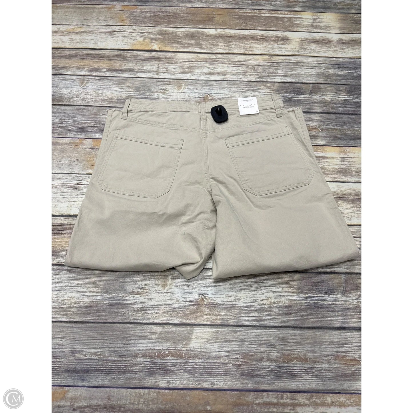 Pants Cropped By Banana Republic In Tan, Size: 12