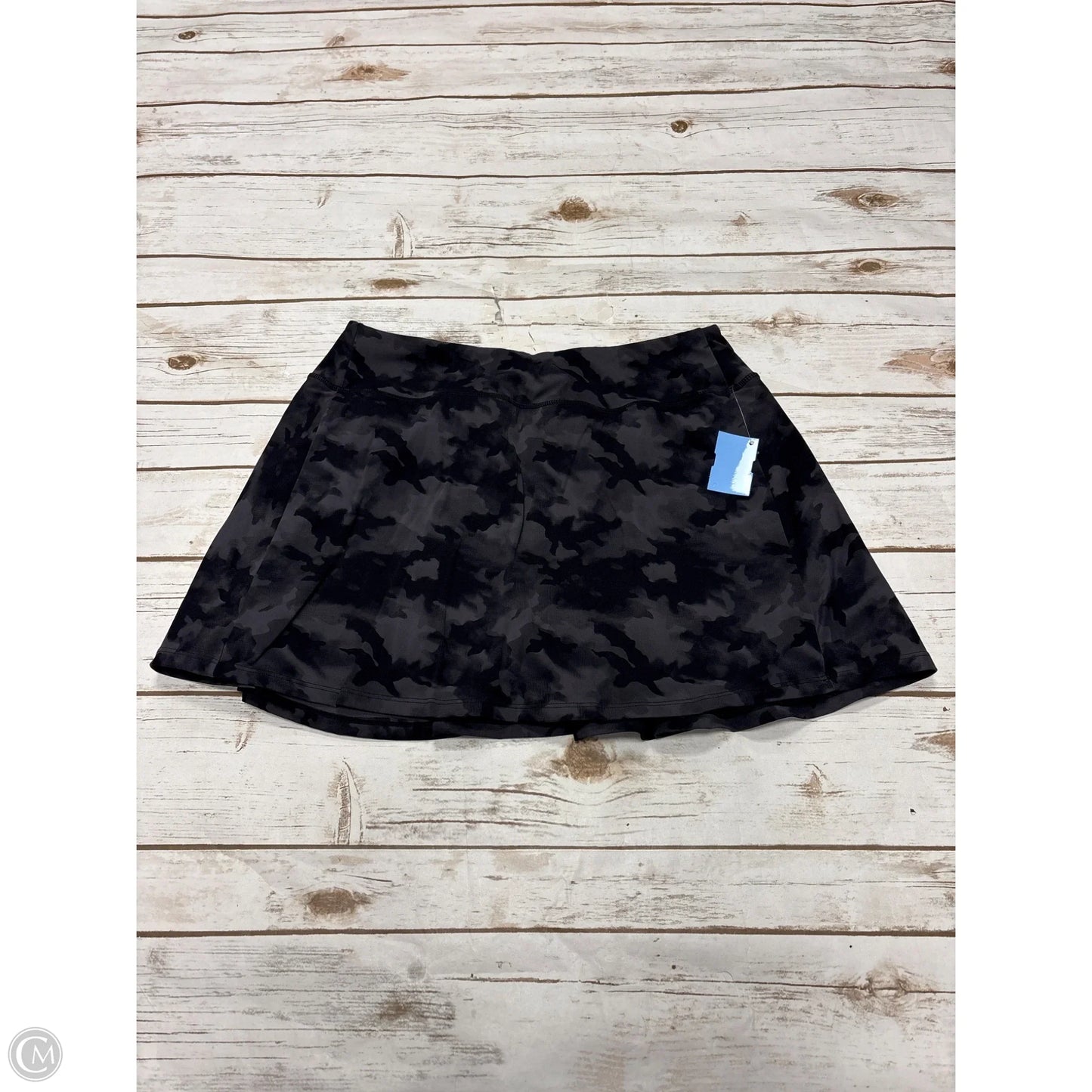 Athletic Skort By Cme In Camouflage Print, Size: L