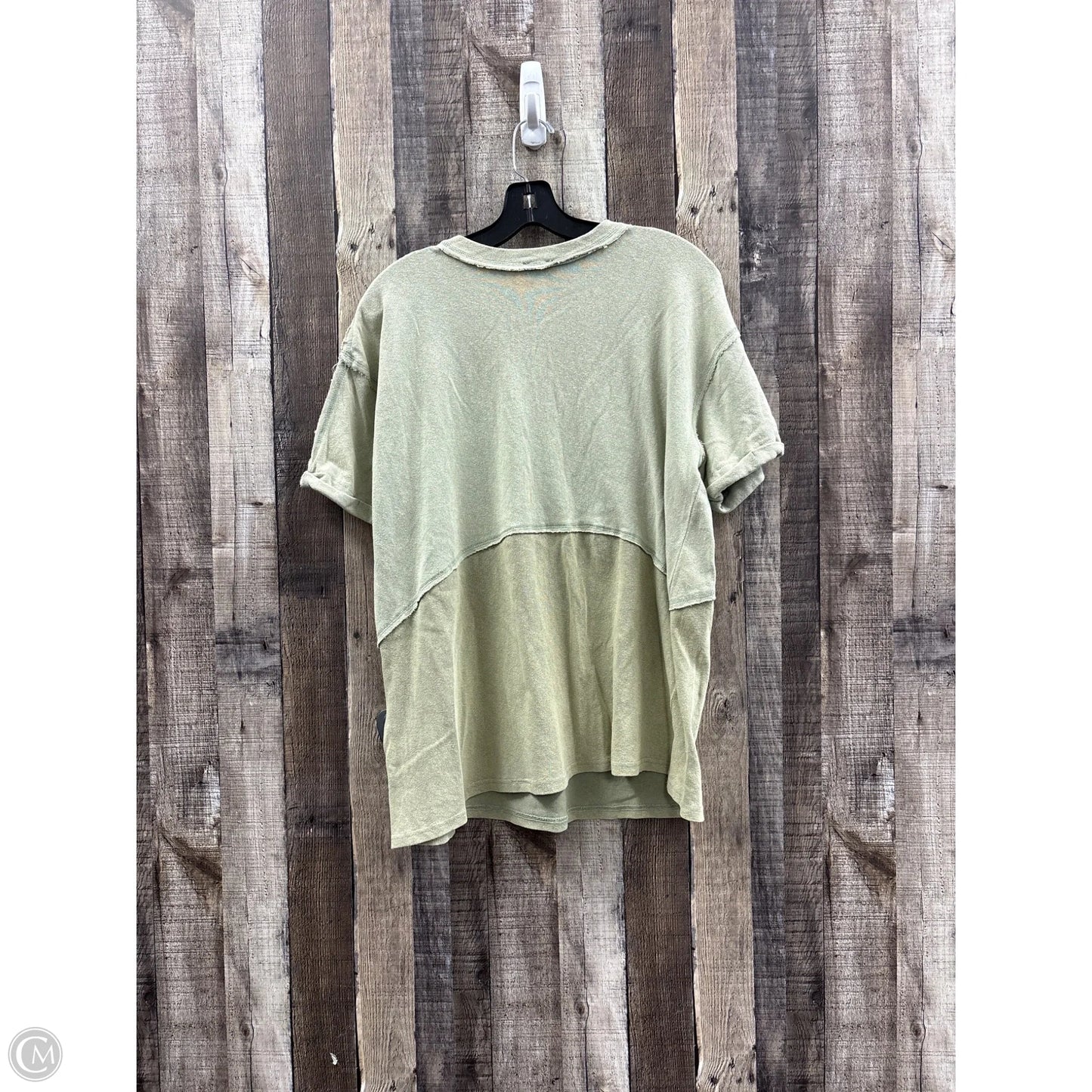 Top Short Sleeve By Bke In Green, Size: L