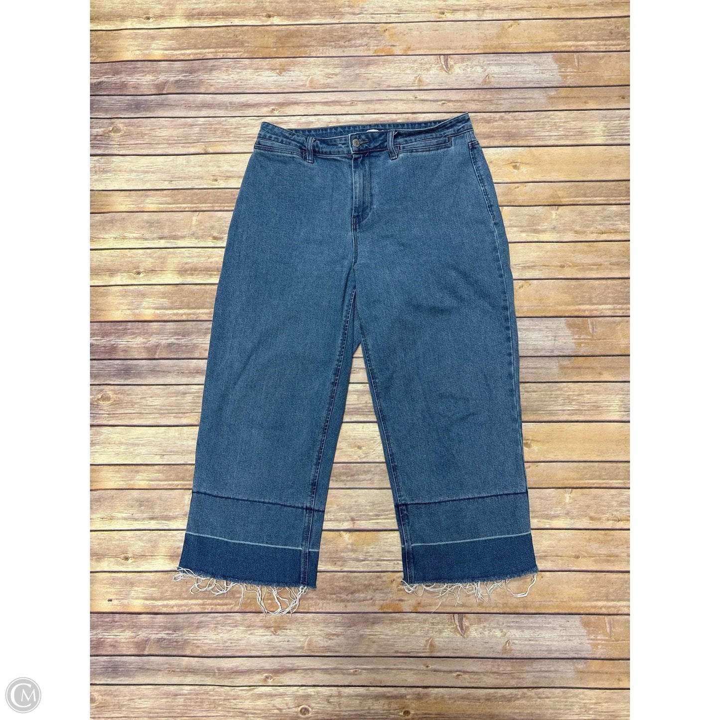 Jeans Wide Leg By Old Navy In Blue Denim, Size: 14