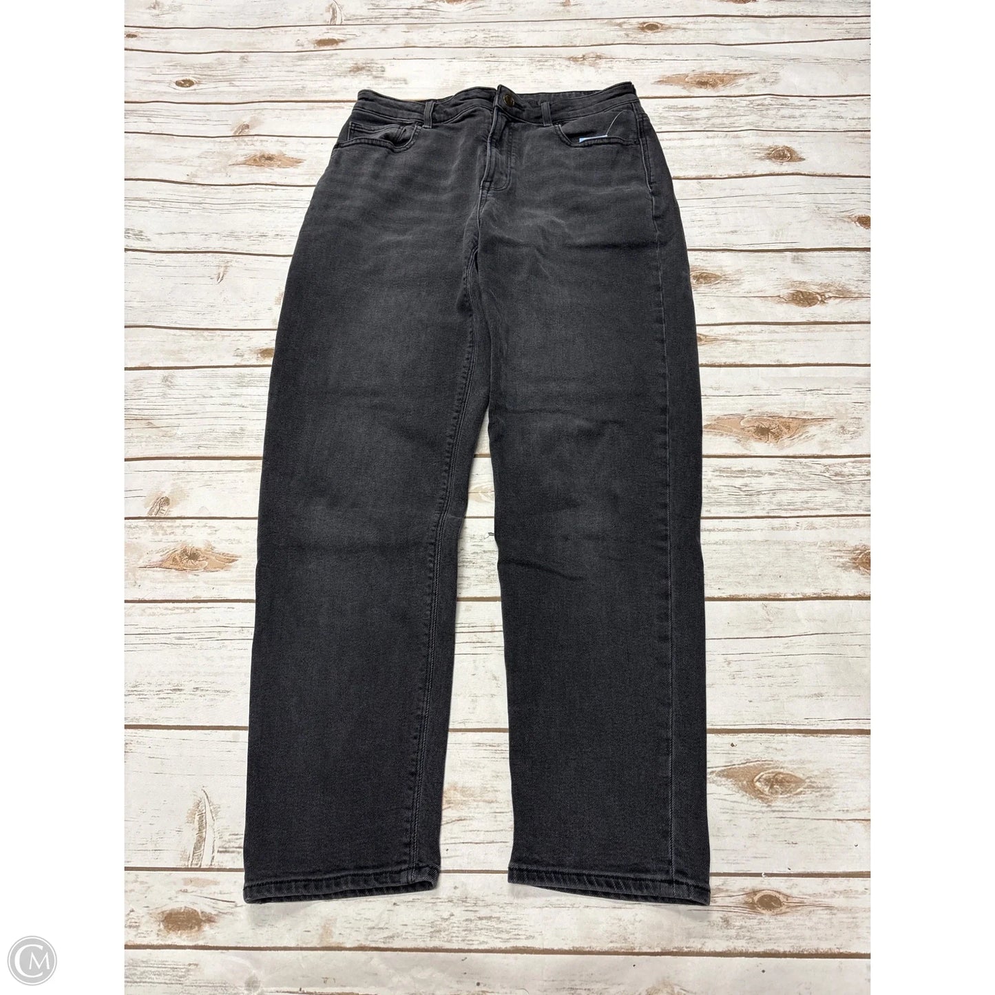 Jeans Straight By American Eagle In Grey Denim, Size: 6