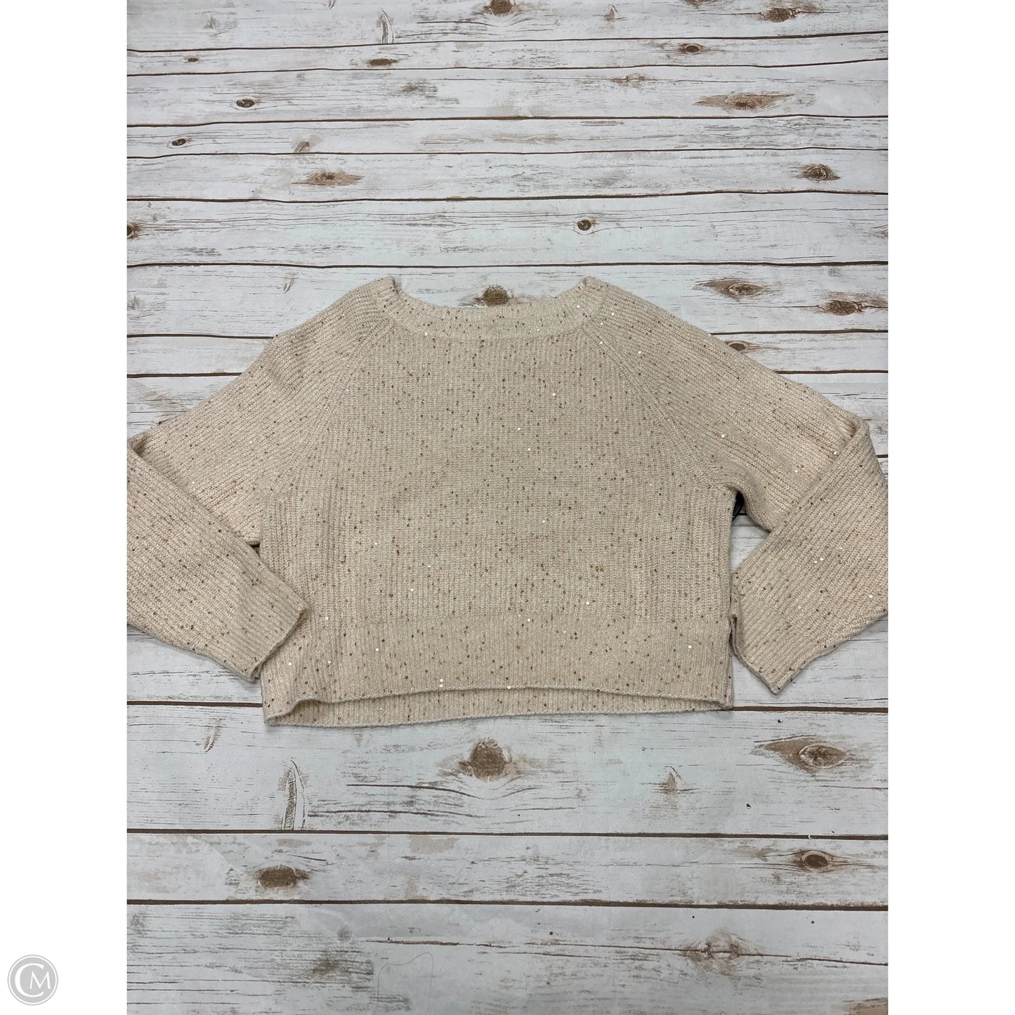 Sweater By Express In Cream, Size: M
