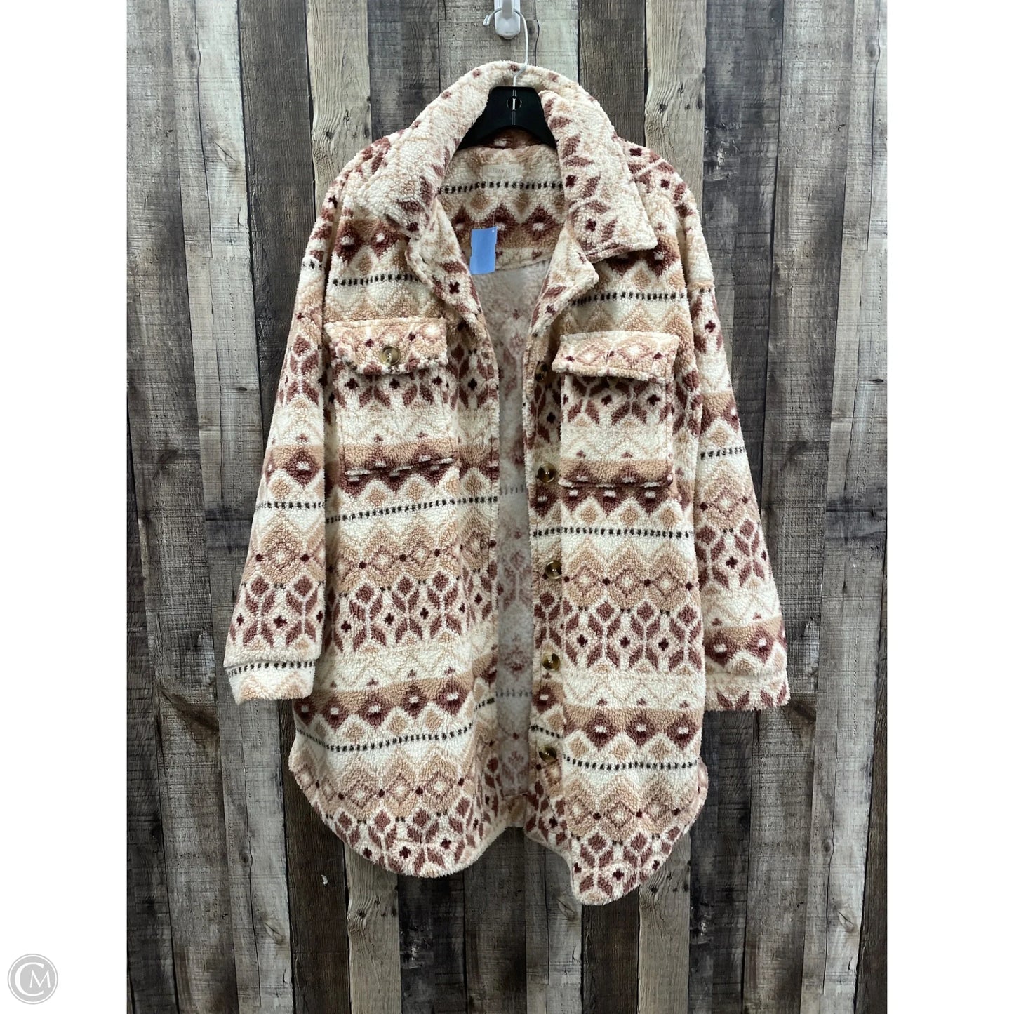 Coat Faux Fur & Sherpa By Ultra Flirt In Multi-colored, Size: 2x