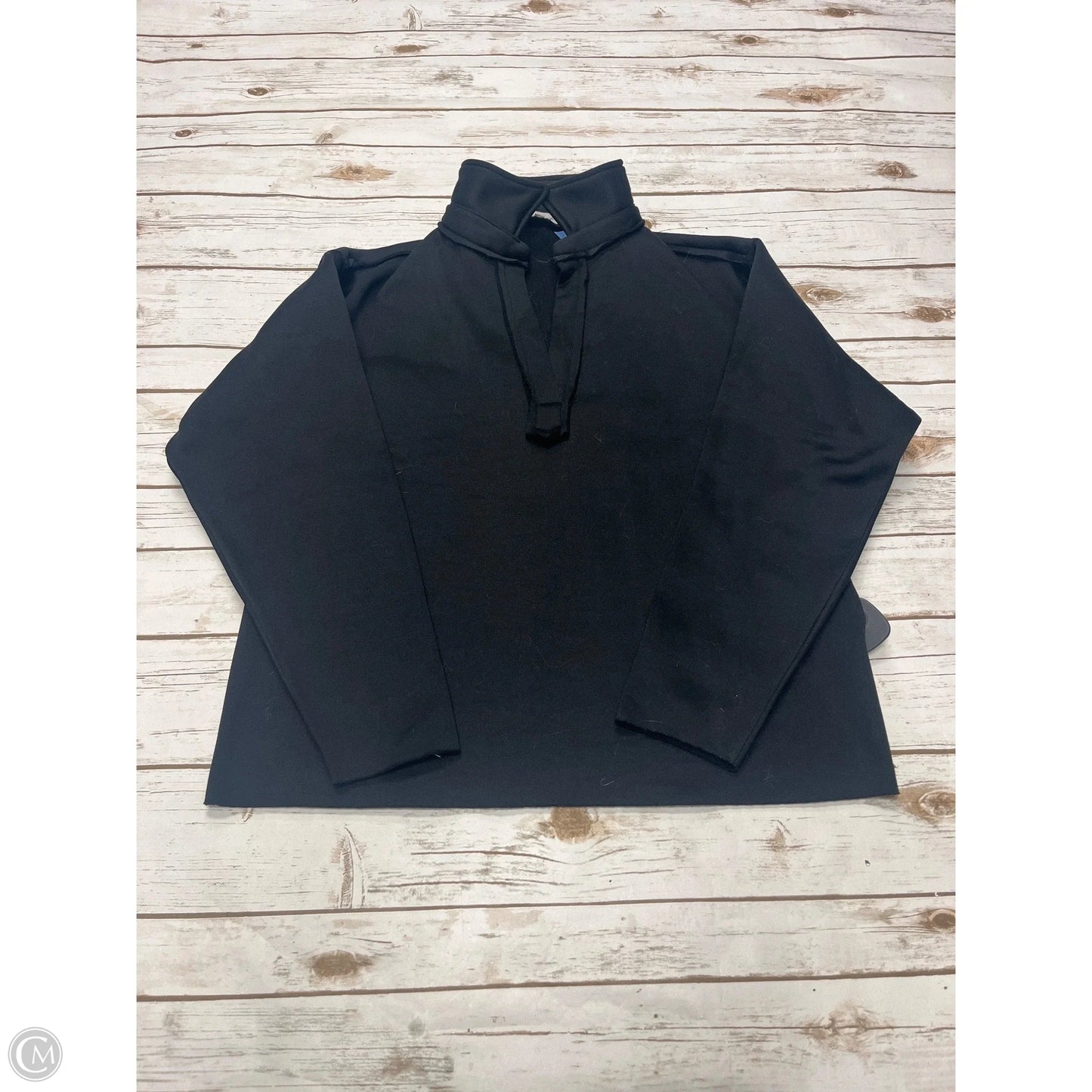 Sweatshirt Collar By White Birch In Black, Size: L