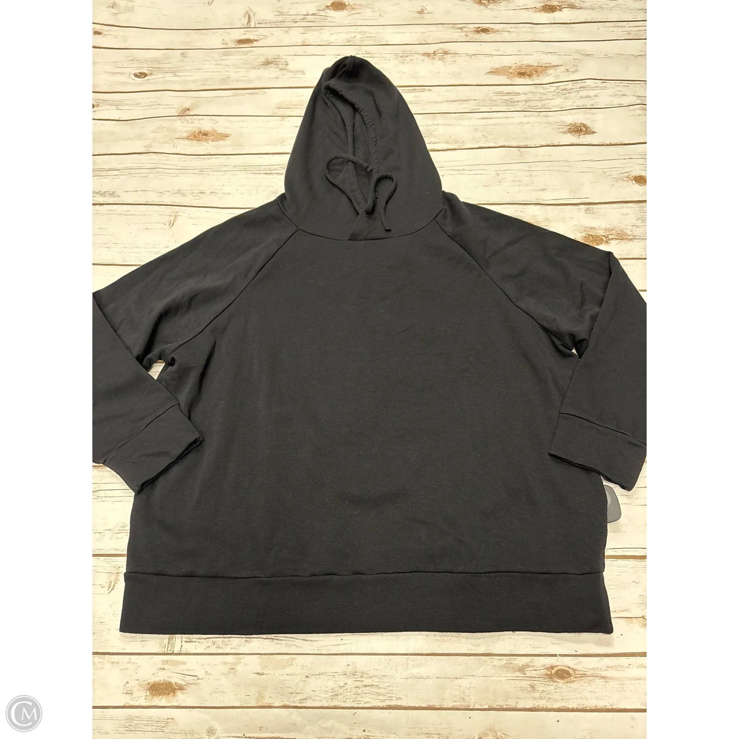 Sweatshirt Hoodie By Eddie Bauer In Black, Size: Xxl