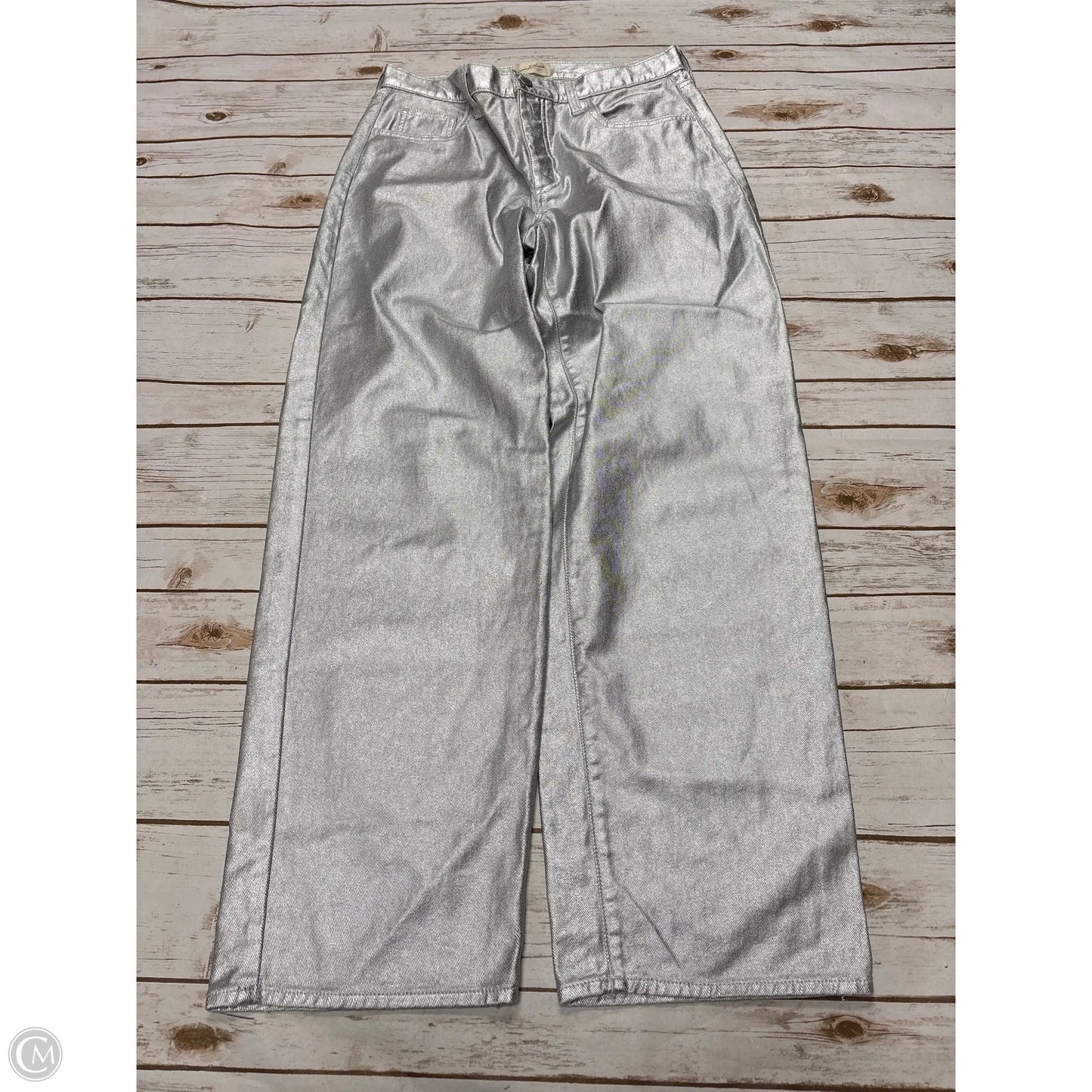 Jeans Wide Leg By Universal Thread In Silver, Size: 6