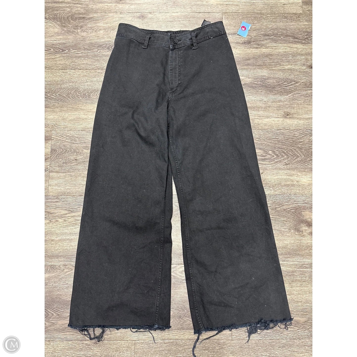 Jeans Wide Leg By Zara In Black, Size: 12