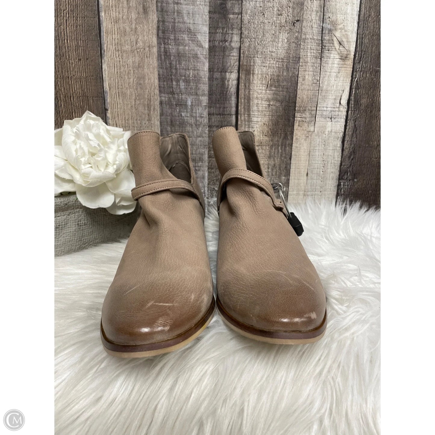 Boots Ankle Heels By Sam Edelman In Tan, Size: 11