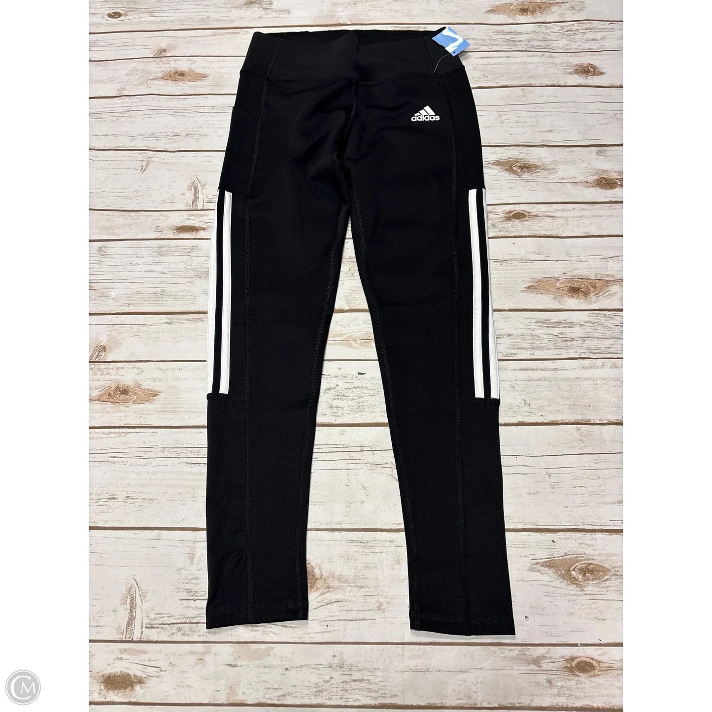 Athletic Leggings By Adidas In Black, Size: M