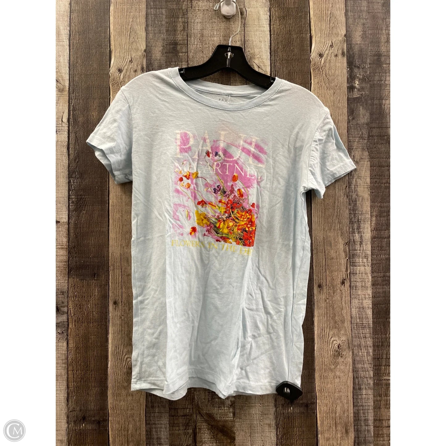 Top Short Sleeve By Cme In Blue, Size: Xl