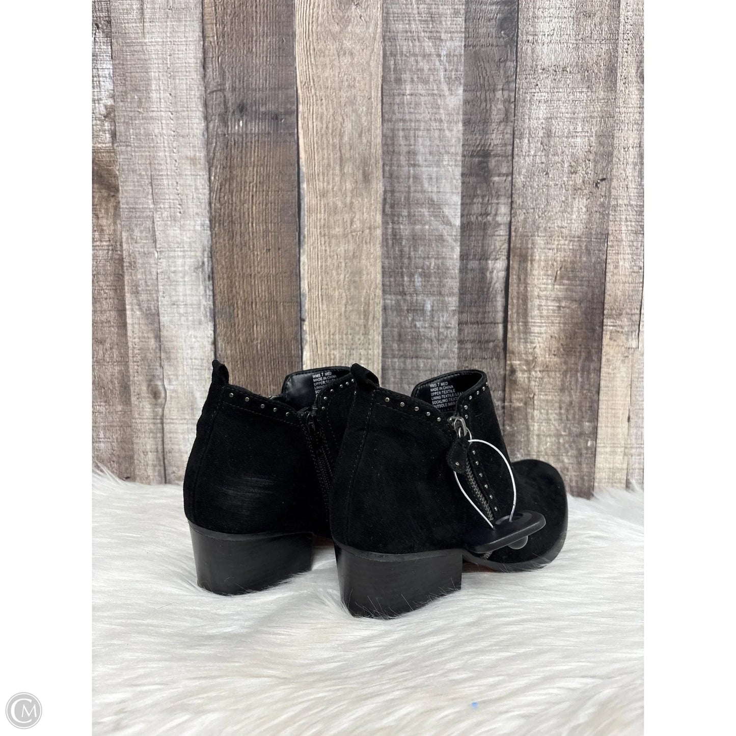 Boots Ankle Heels By Sonoma In Black, Size: 7
