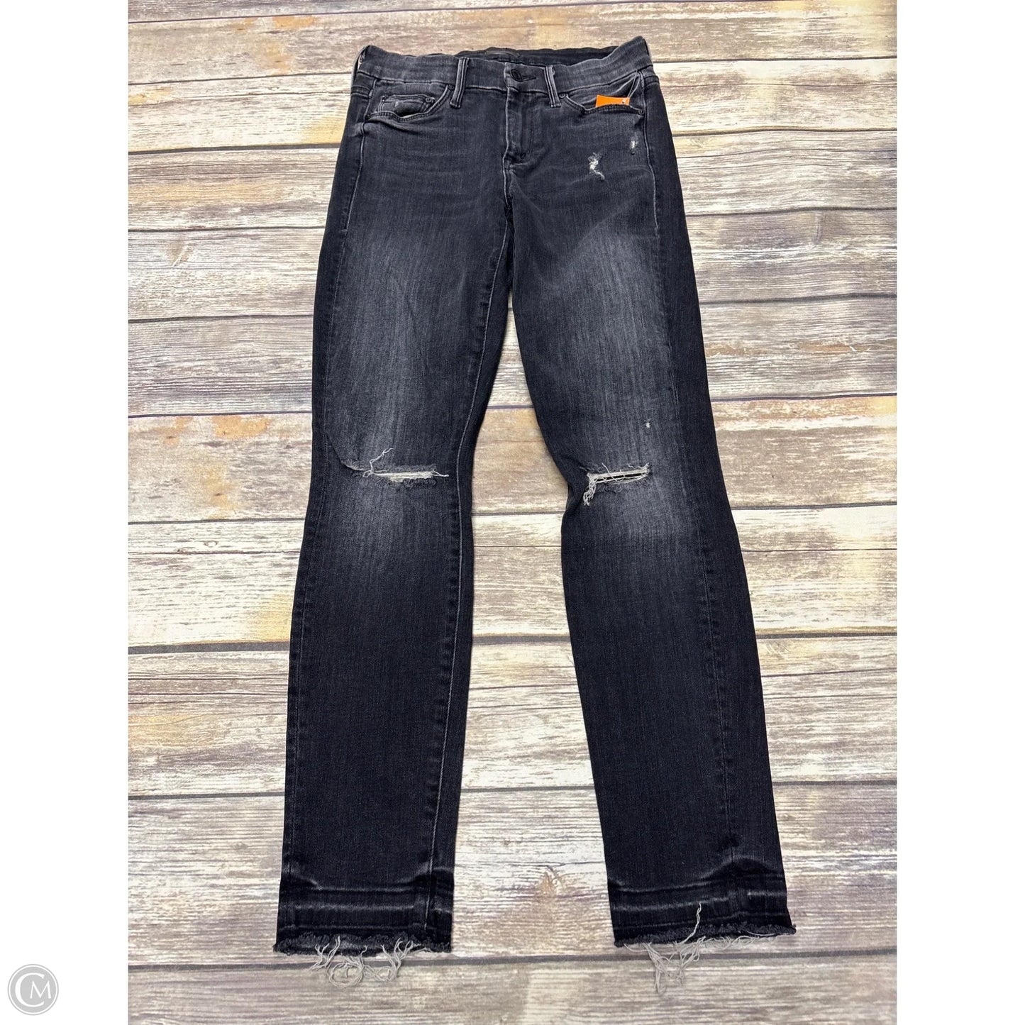 Jeans Skinny By Mother In Black Denim, Size: 0