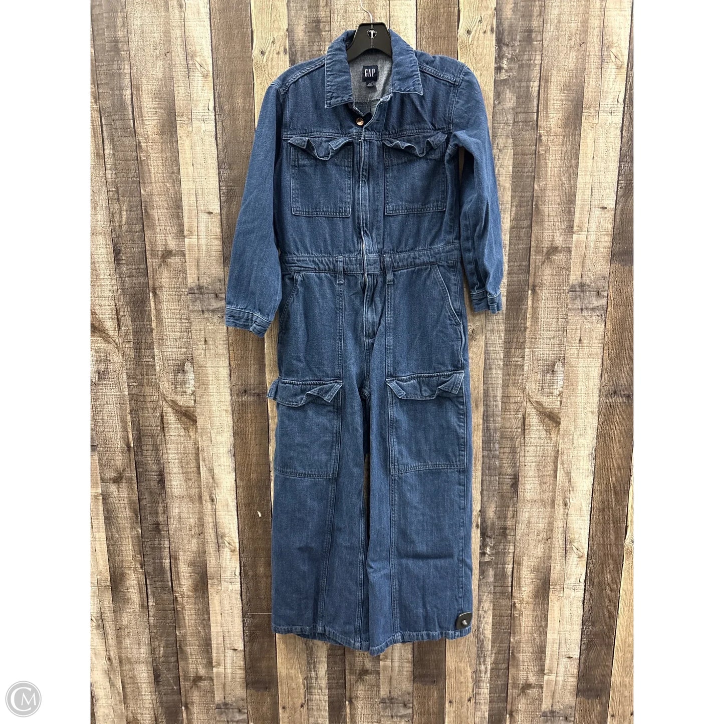 Jumpsuit By Gap In Blue Denim, Size: 4p