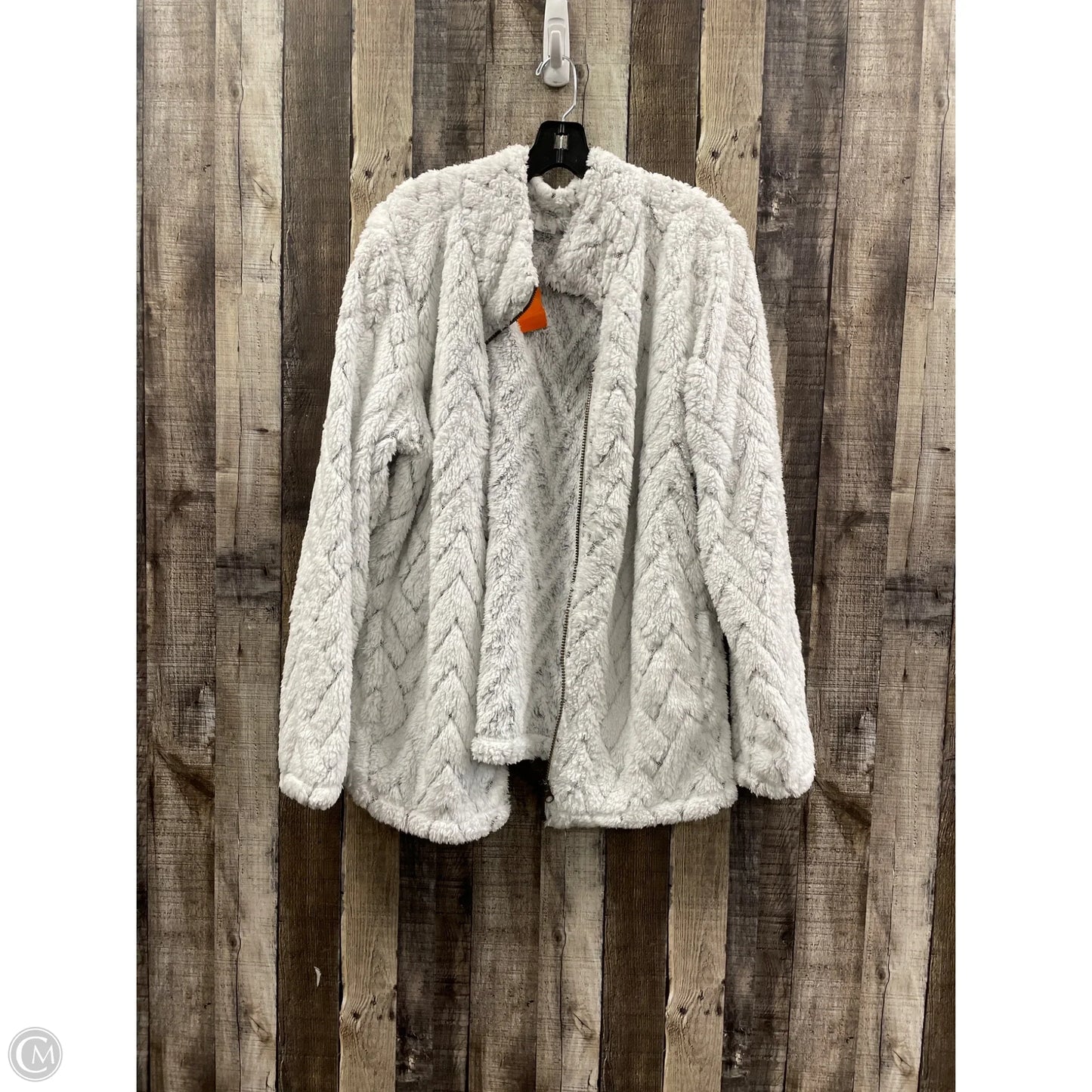 Jacket Faux Fur & Sherpa By St Johns Bay In White, Size: Xxl