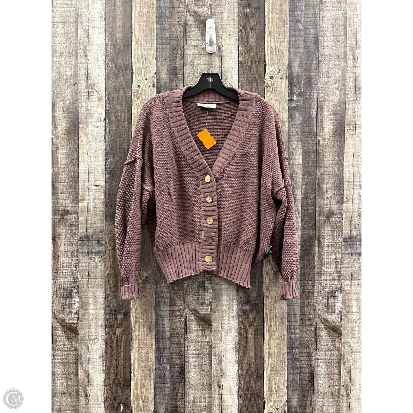 Sweater Cardigan By She + Sky In Purple, Size: M