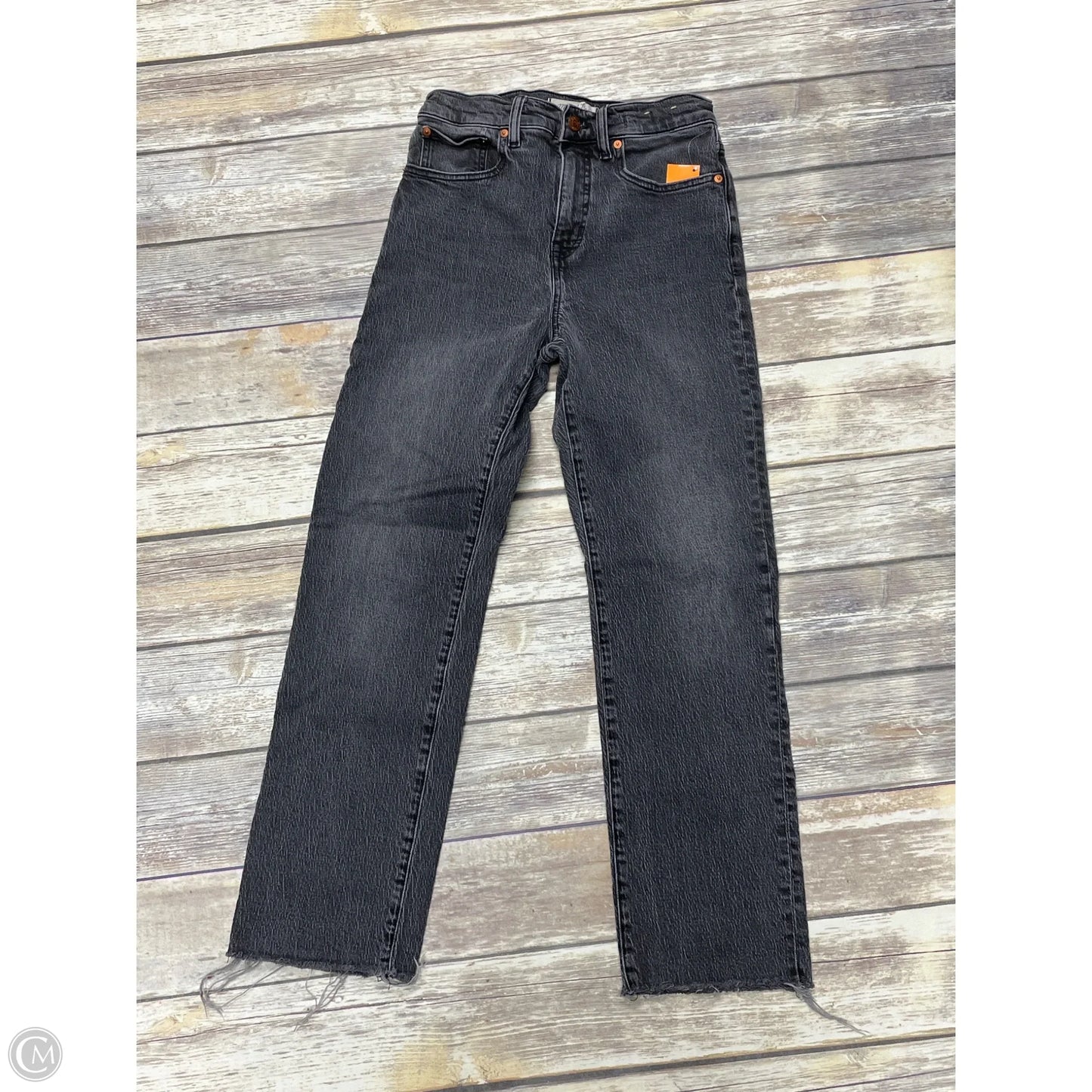 Jeans Straight By Madewell In Grey Denim, Size: 0