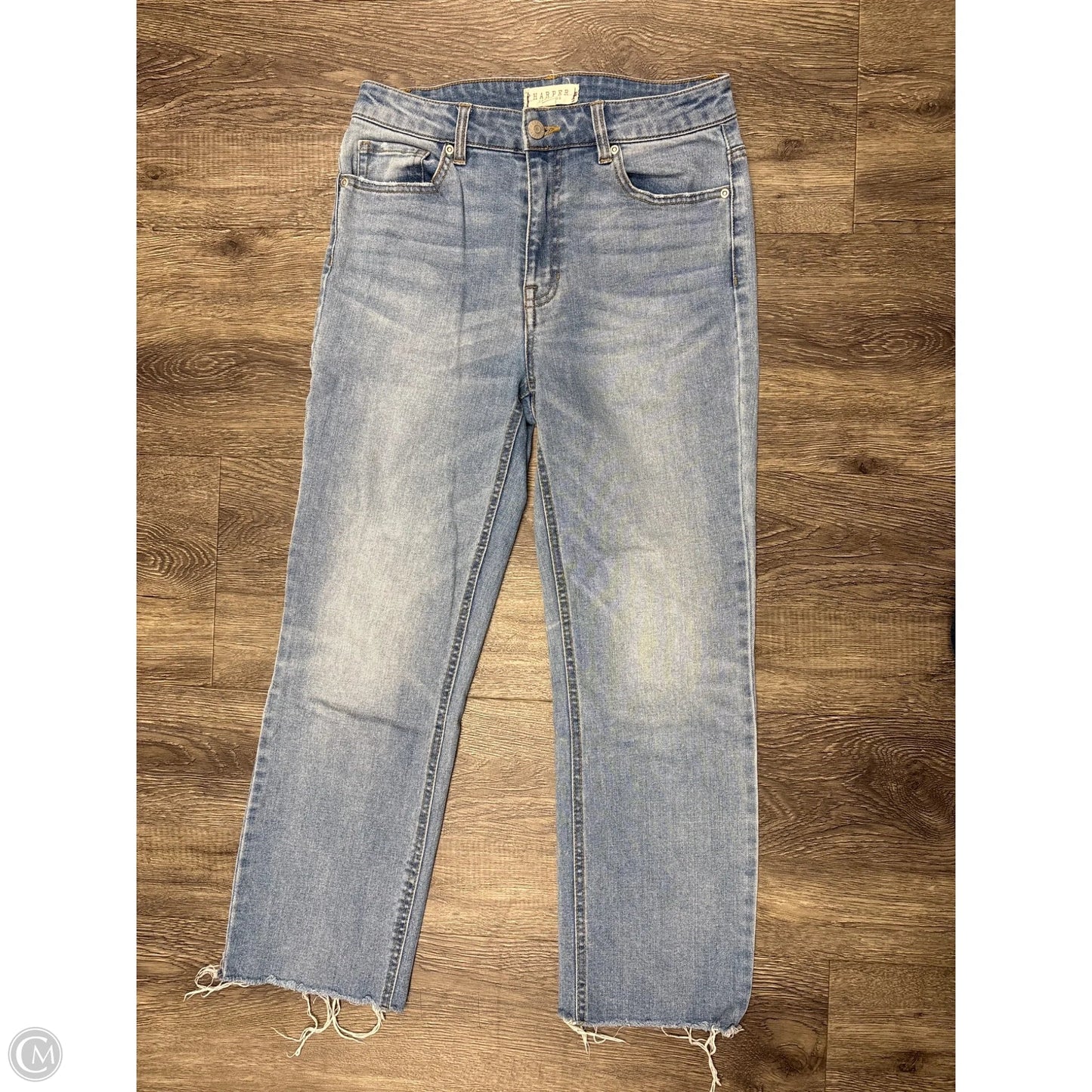Jeans Straight By Harper In Blue Denim, Size: 4