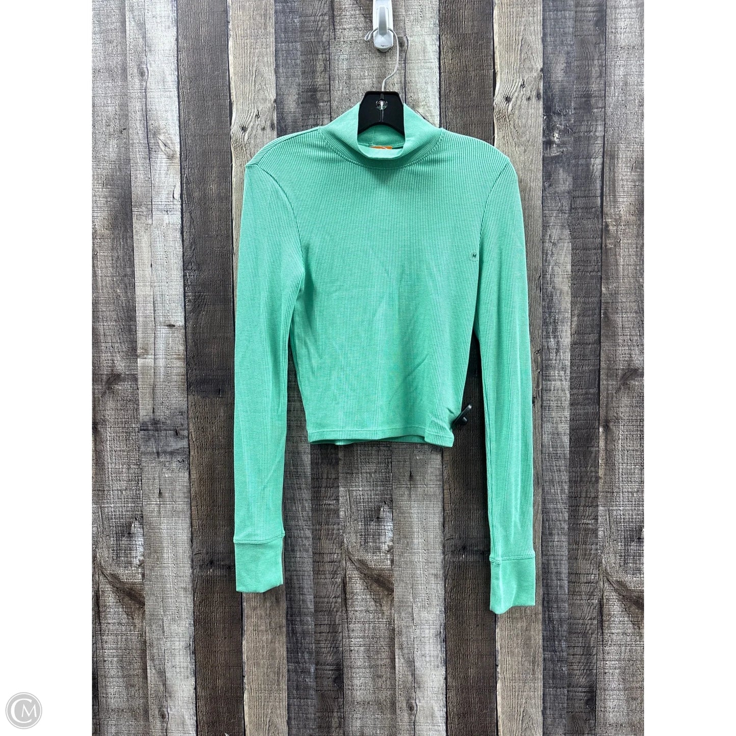 Top Long Sleeve By American Eagle In Green, Size: M