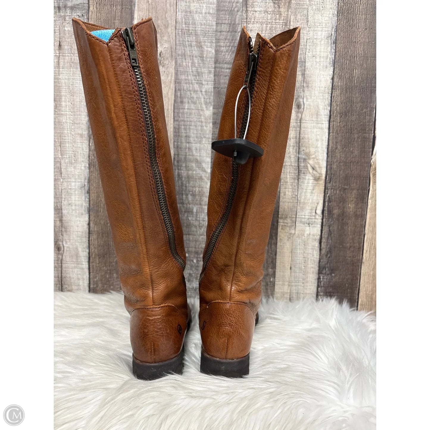 Boots Over-the-knee Flats By Born In Brown, Size: 7.5