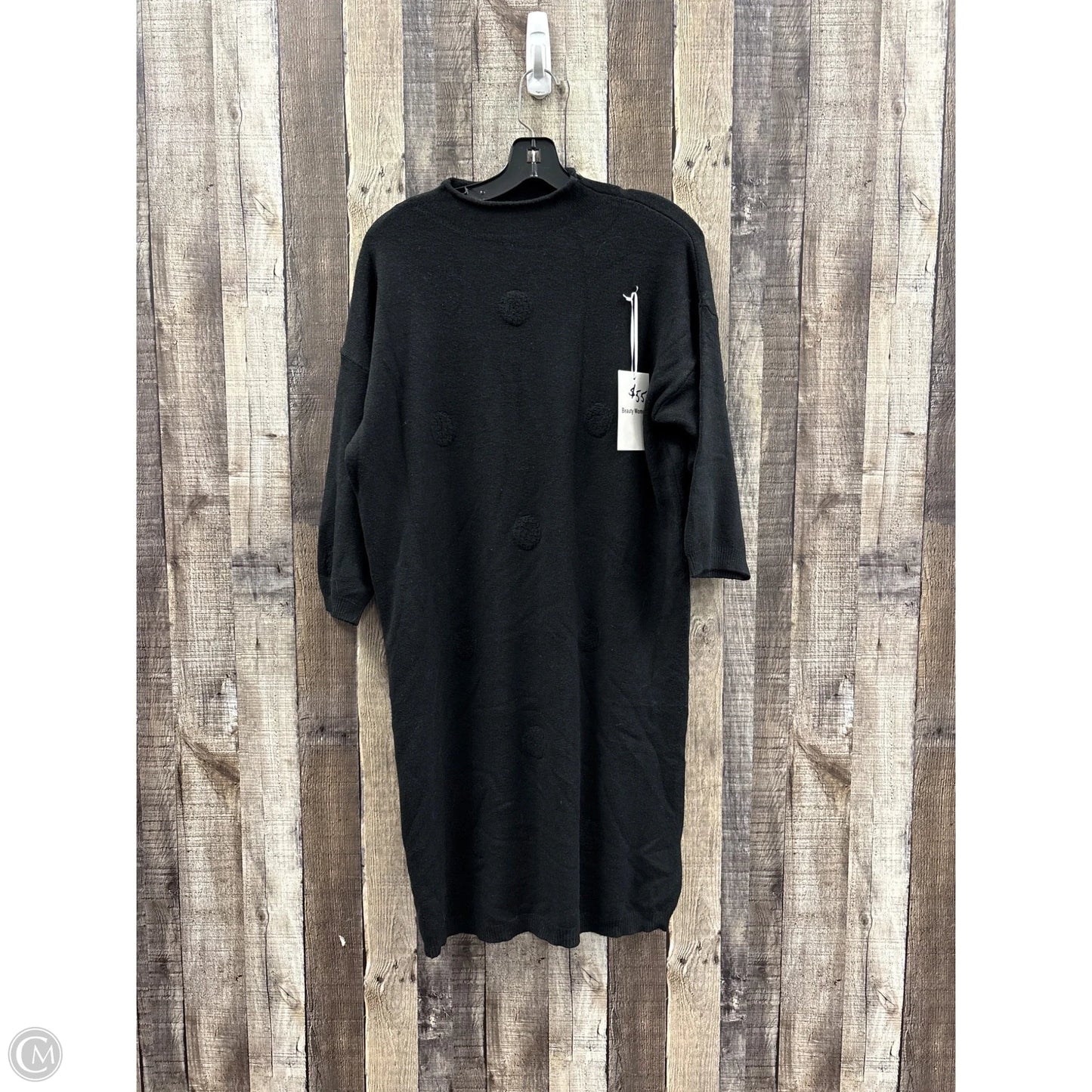 Dress Sweater By Clothes Mentor In Black, Size: S